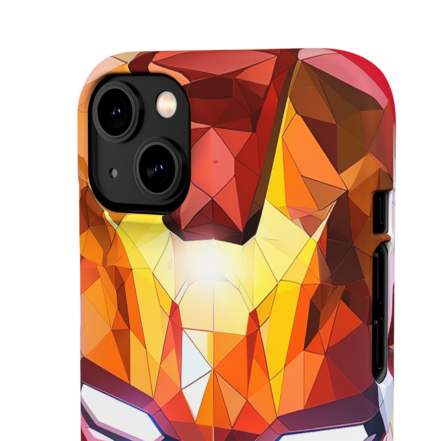 Phone Case - Iron Man helmet polygonal style