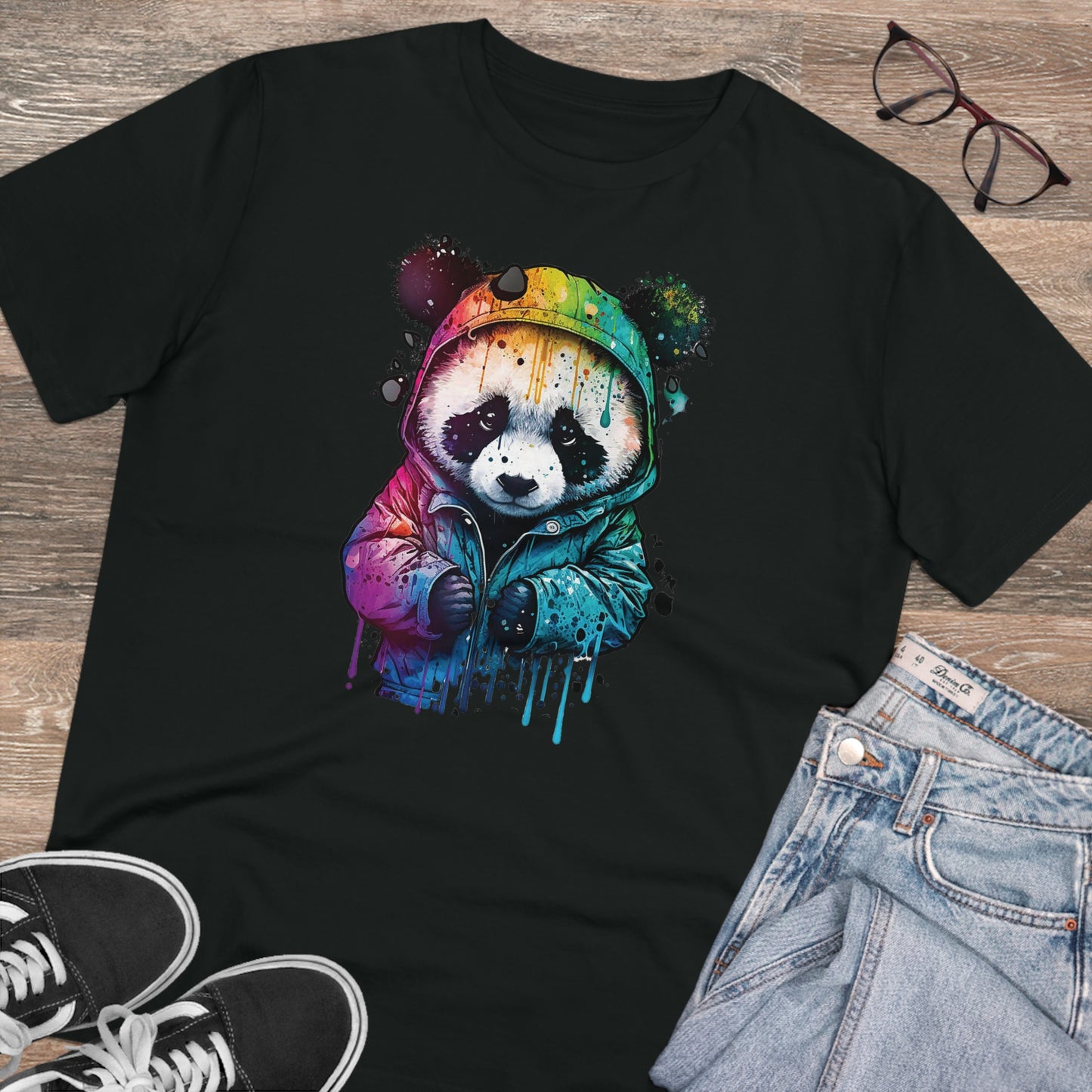 Panda Organic Unisex T-Shirt - Add Some Fun and Eco-Friendly Style to Your Wardrobe