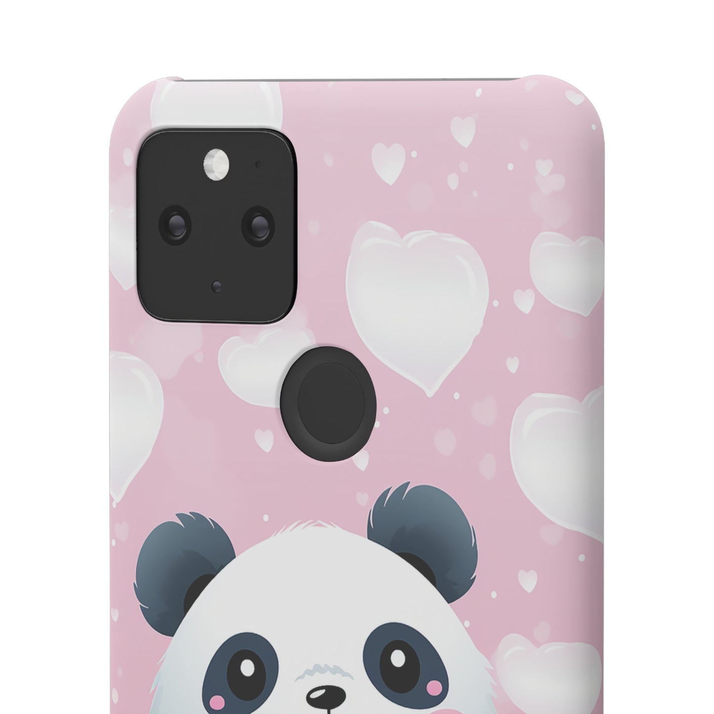 Cute Panda & Hearts Premium Phone Case
