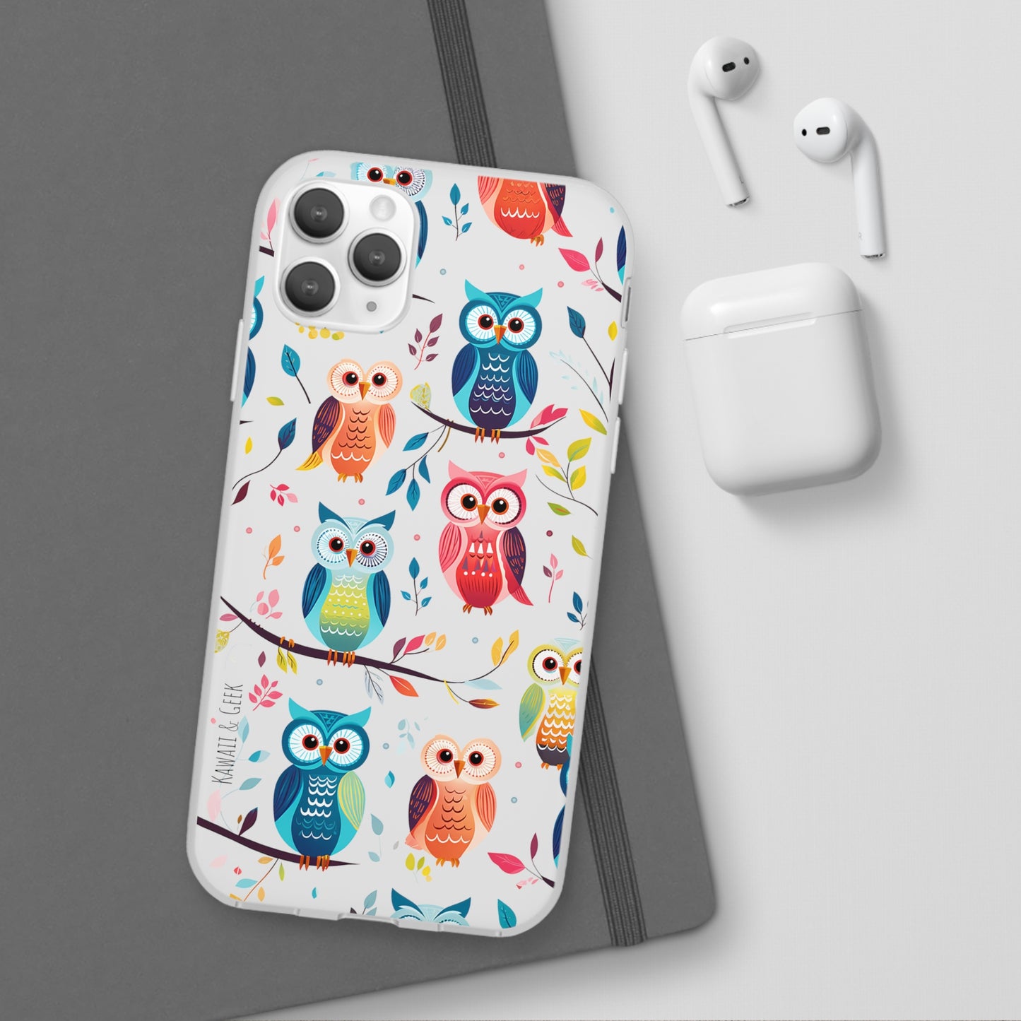 Whimsical Owl Flexi and Transparent Phone Case