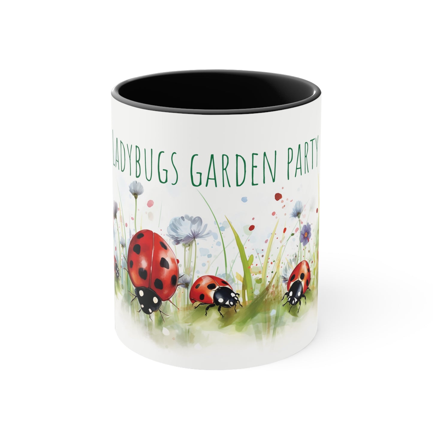 Ladybugs Garden Party Mug - Charming Insect Themed Kitchenware