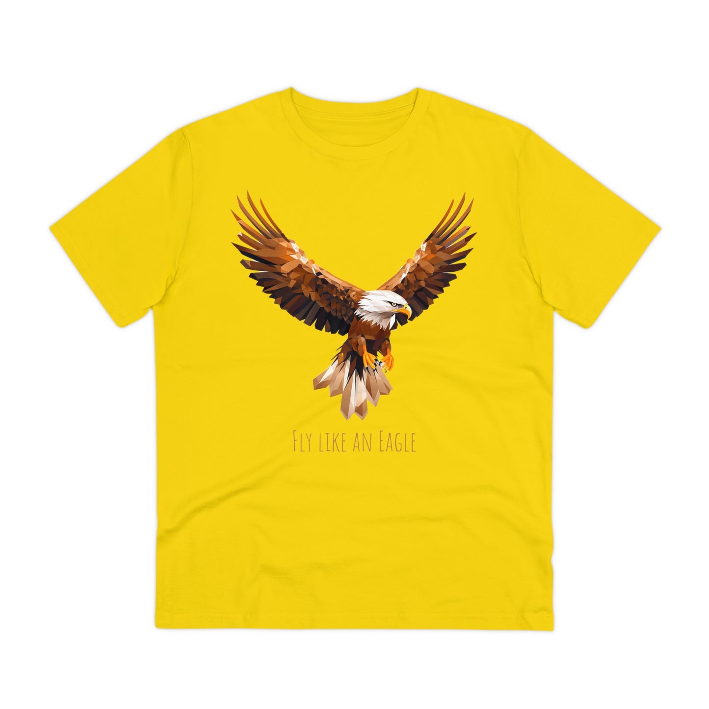Eco-Friendly Geometric Eagle T-Shirt: "Fly Like An Eagle"