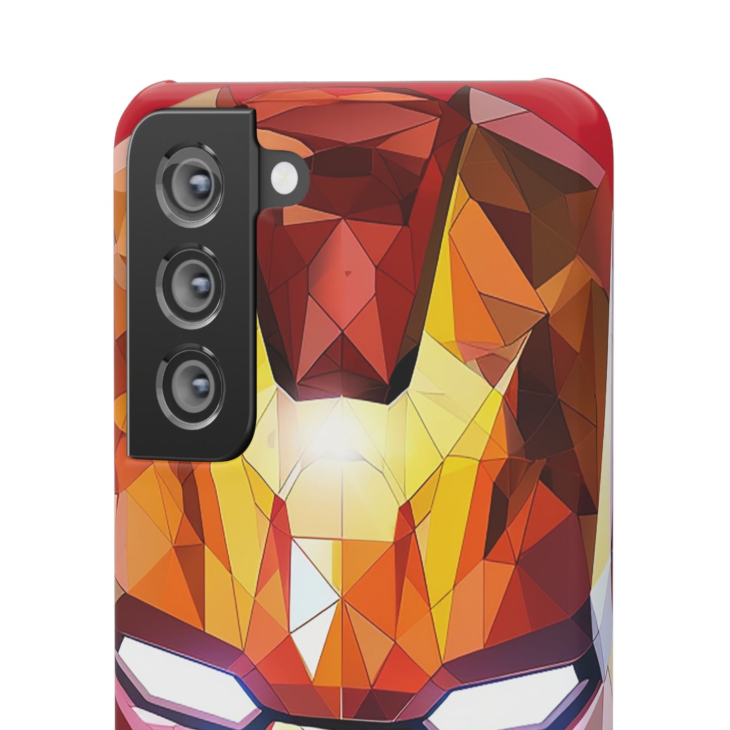 Phone Case - Iron Man helmet polygonal style