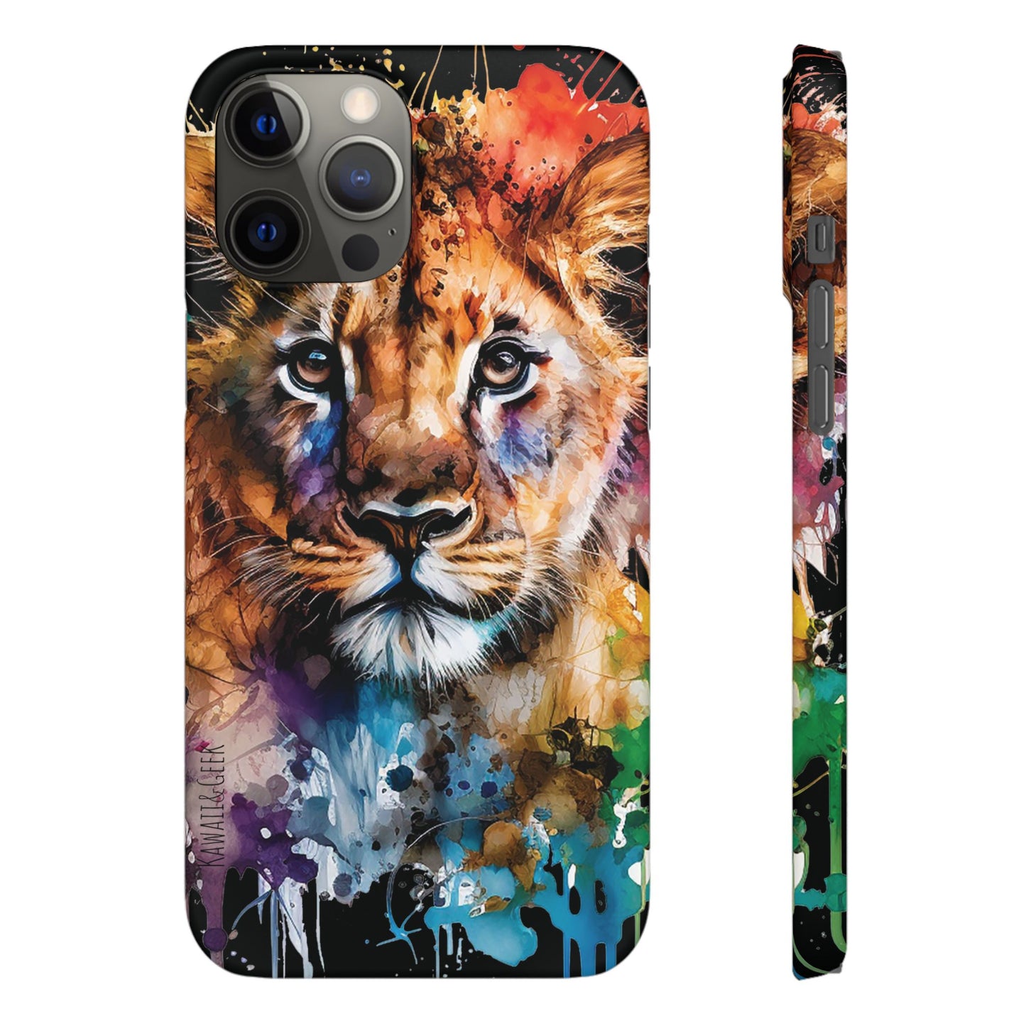 Phone Case Watercolor Lion Cub
