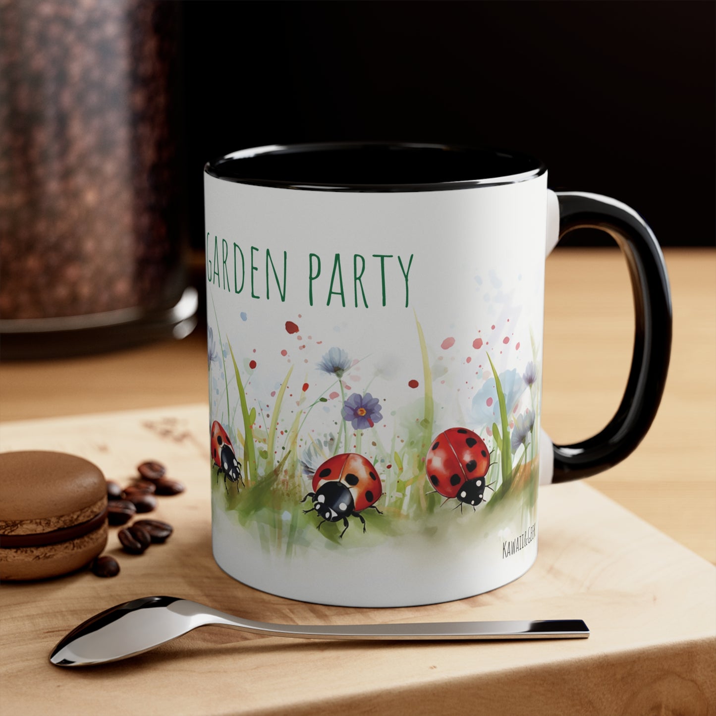 Ladybugs Garden Party Mug - Charming Insect Themed Kitchenware