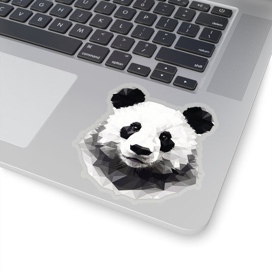 Panda Geometric Sticker - Embrace Playful Charm