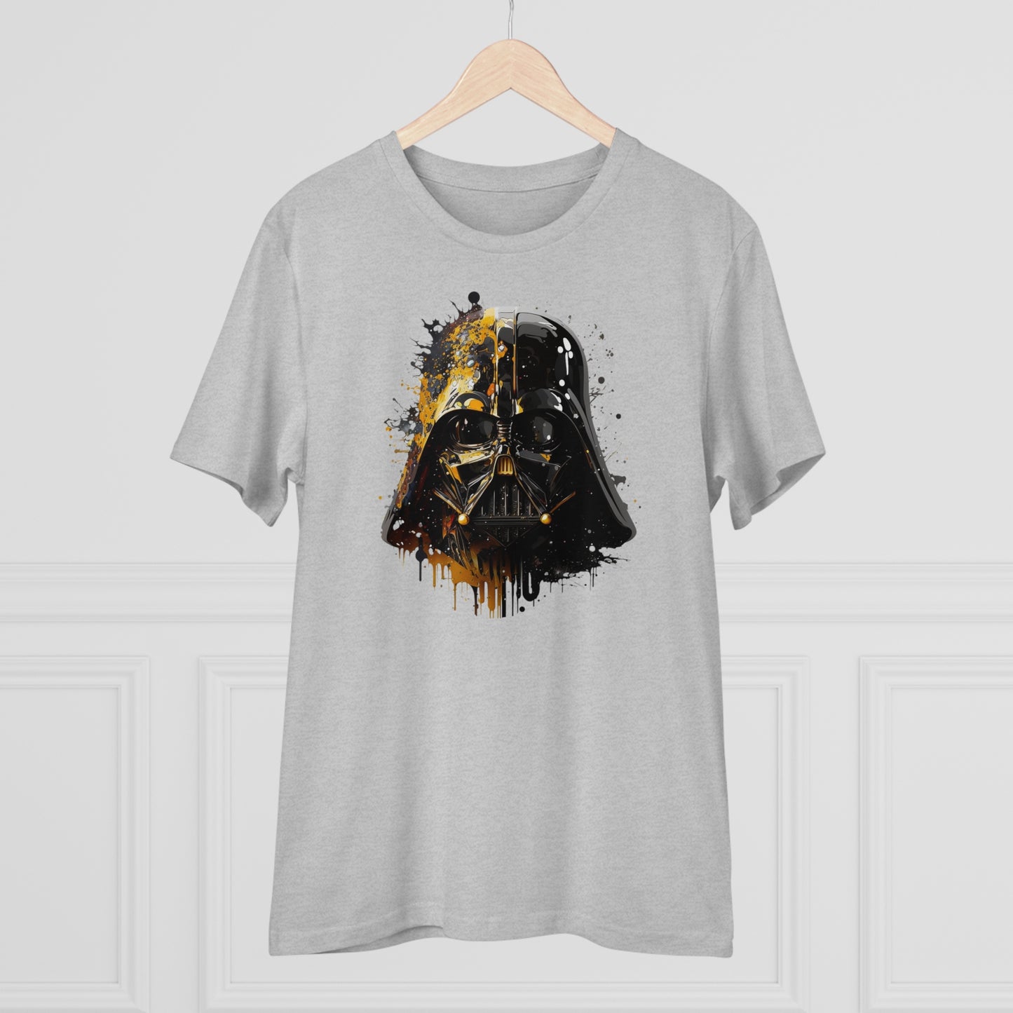 Darth Vader in Watercolor Style Eco-Friendly Unisex T-Shirt - Add Some Artistic and Sustainable Style to Your Wardrobe