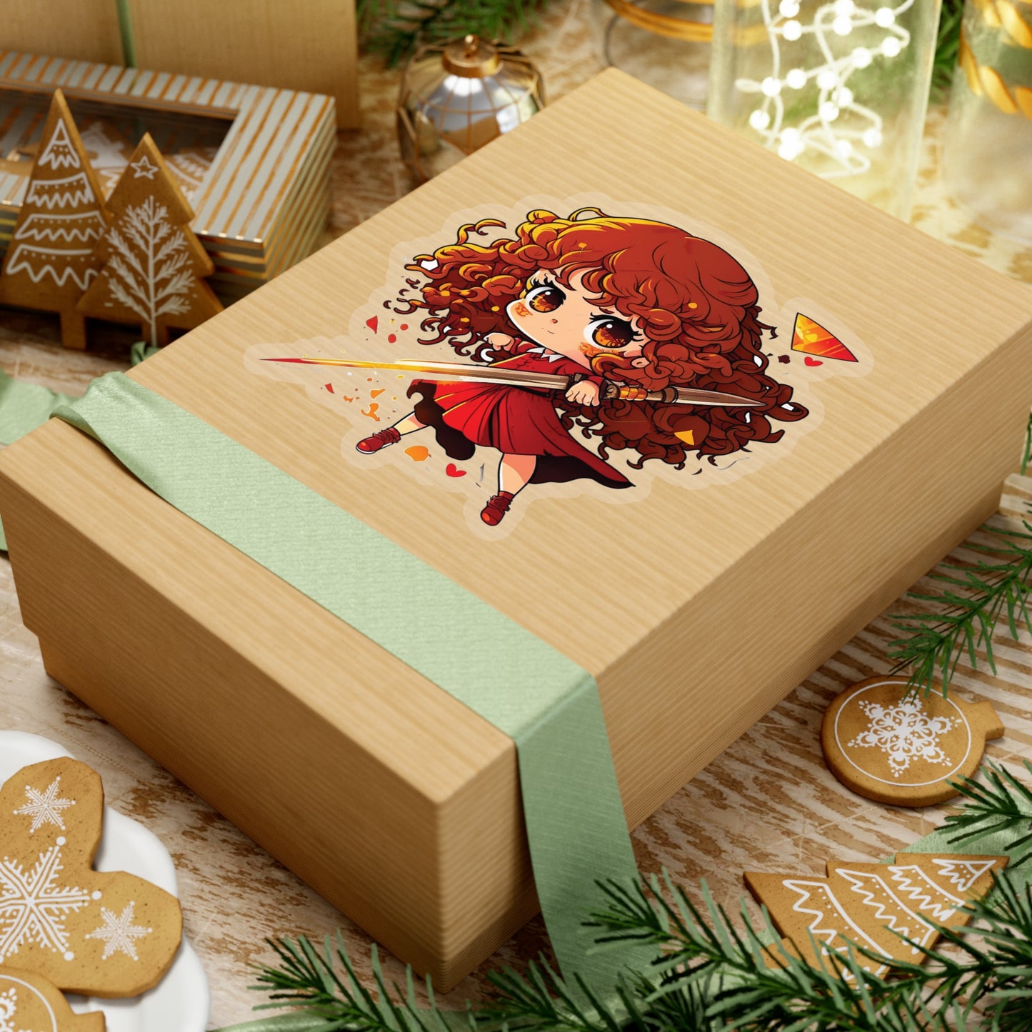 Hermione Granger Sticker ready for battle - Add Some Cute and Magical Style to Your Tech - Harry Potter