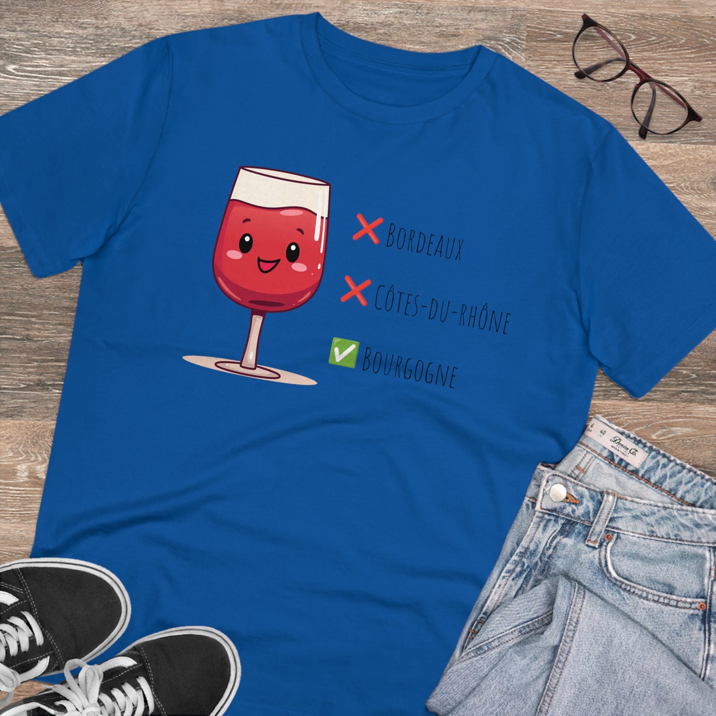 Eco-Friendly 'Bourgogne Wine Wins' T-Shirt - Wine Region Vote, Unisex"