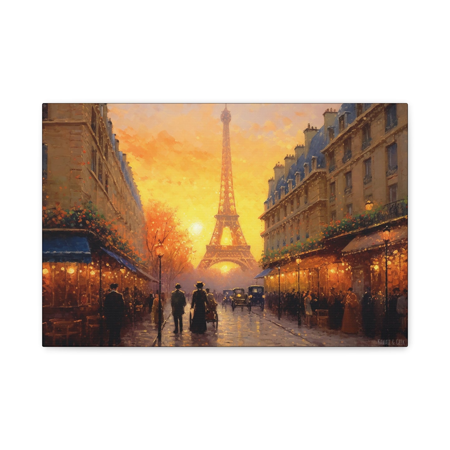 Parisian Sunset Canva - Capture the Timeless Beauty of the City of Light