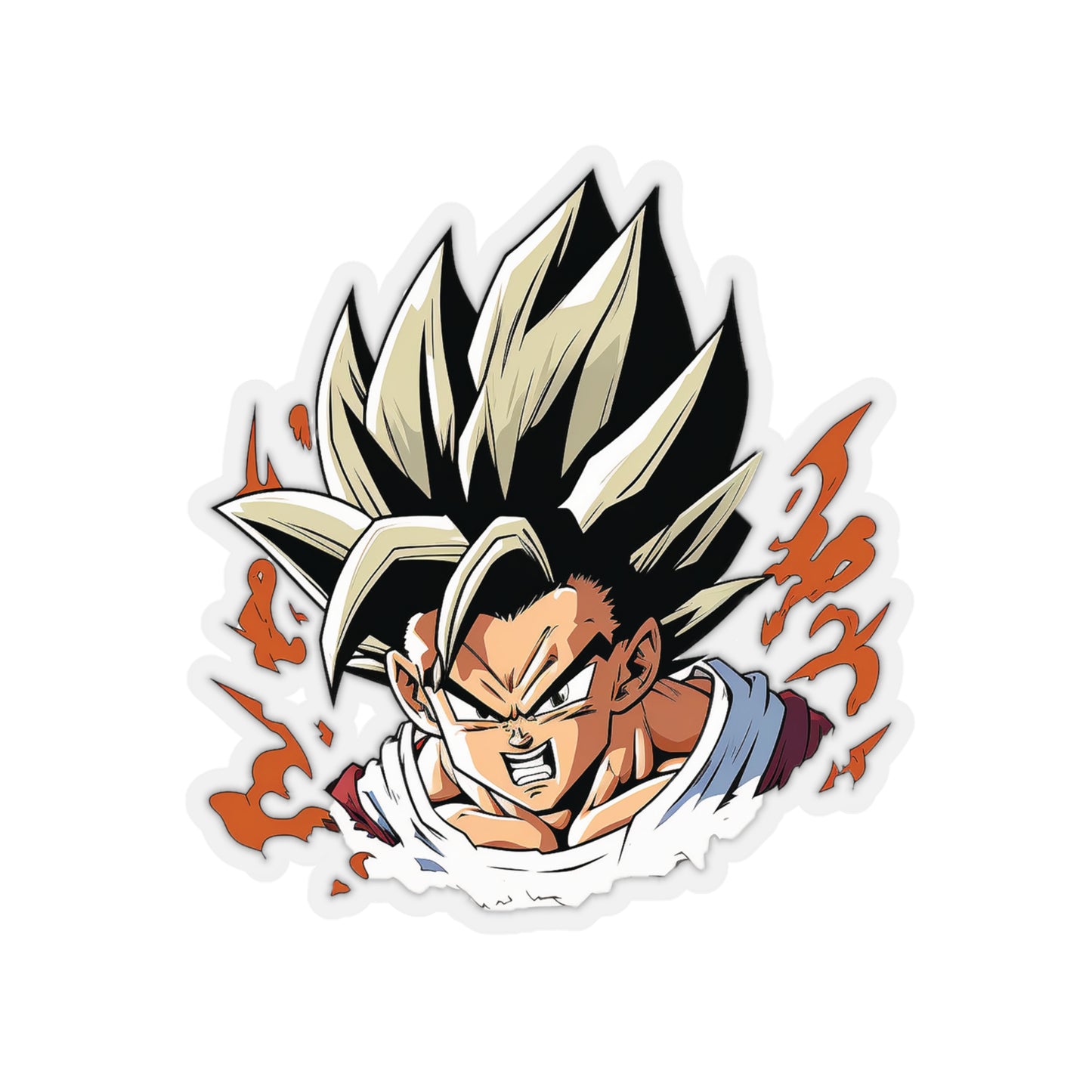 San Goku Sticker - Add Some Powerful and Intense Style to Your Tech - Dragon Ball