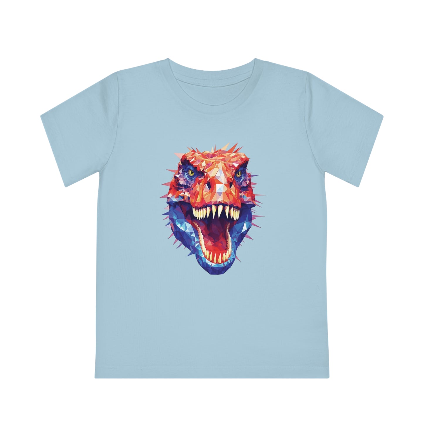 T-Rex Polygonal Kids T-Shirt - Unleash Prehistoric Fun
