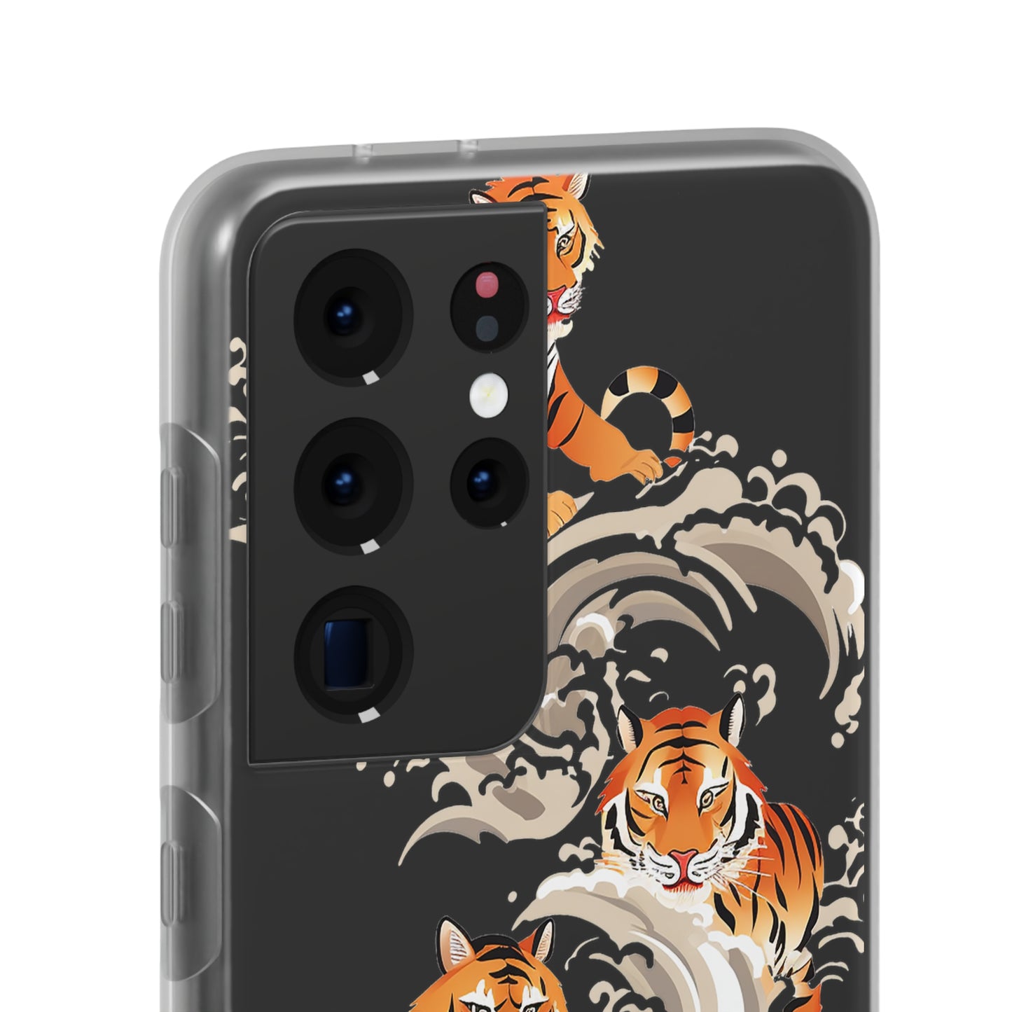 Elegant Chinese Ink Tiger Flexi Phone Case