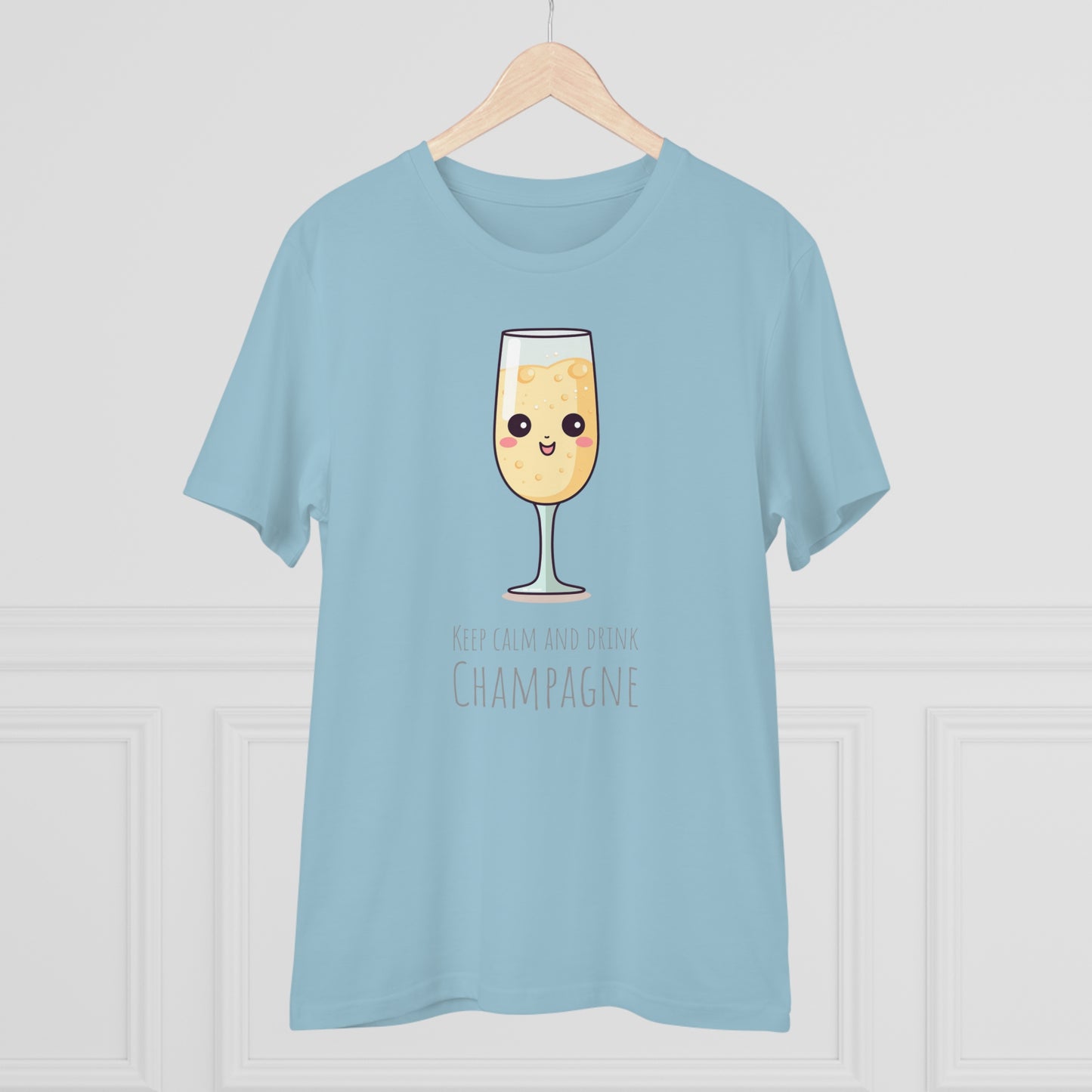 Keep Calm and Drink Champagne T-Shirt - Eco-Friendly Design