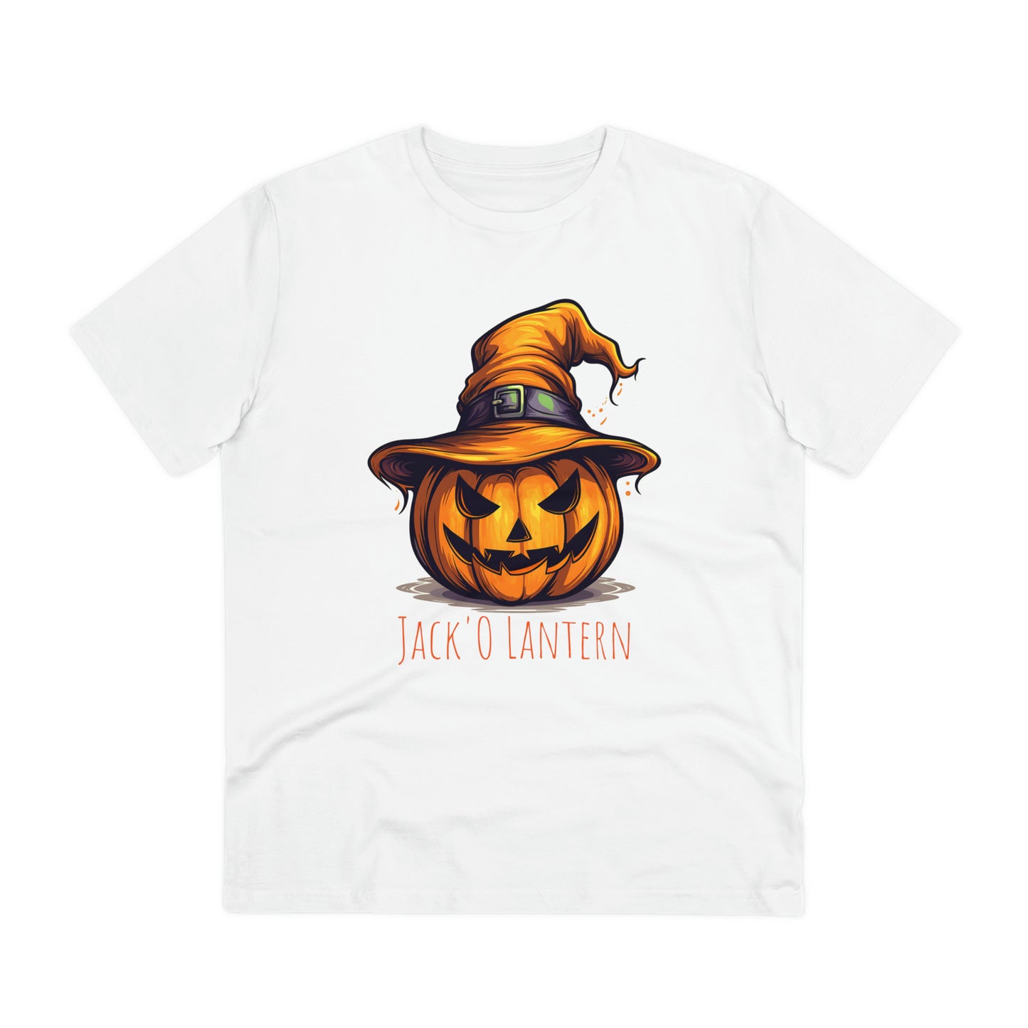 Eco-friendly Jack O Lantern Tee: Funny Pumpkin Halloween Sorcerer Edition