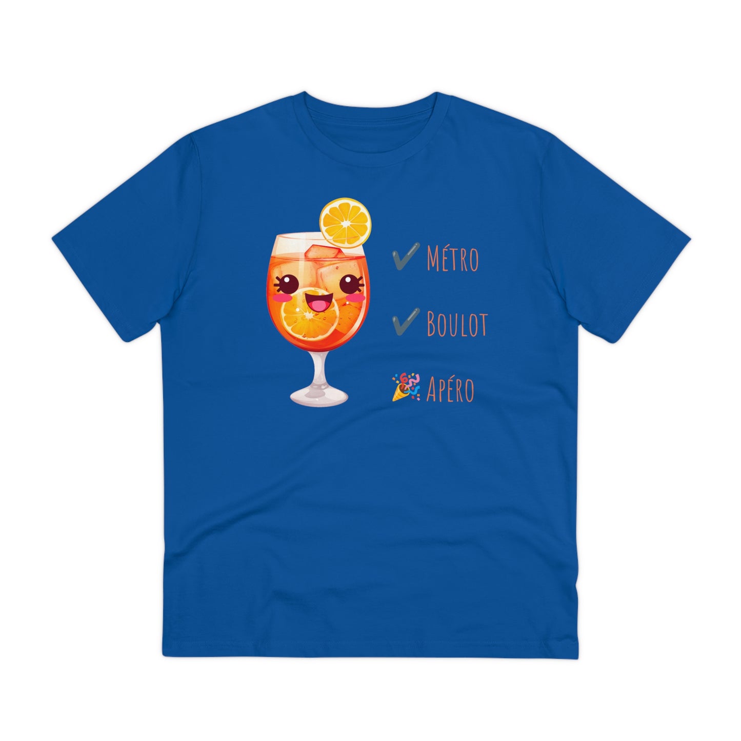 Cute Cocktail Glass T-shirt - Métro, Boulot, Apéro