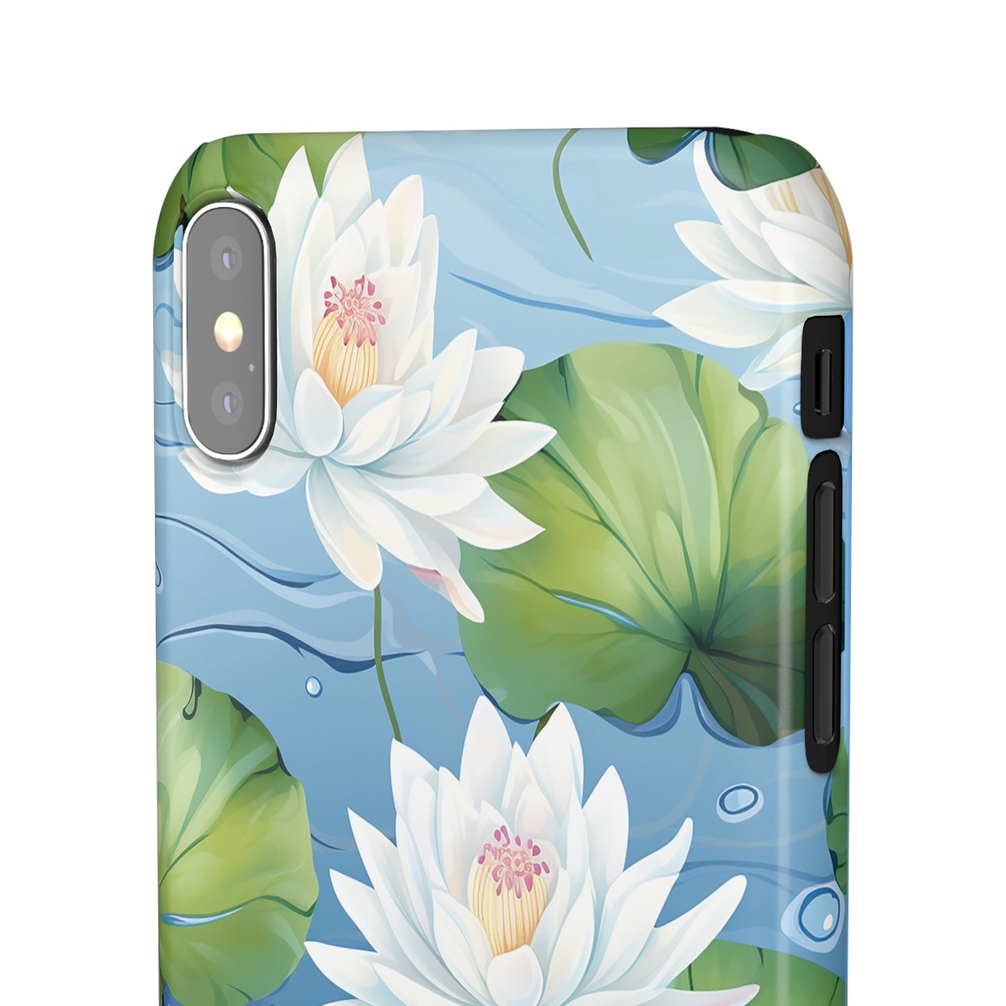 Elegant Water Lilies: Premium Phone Case