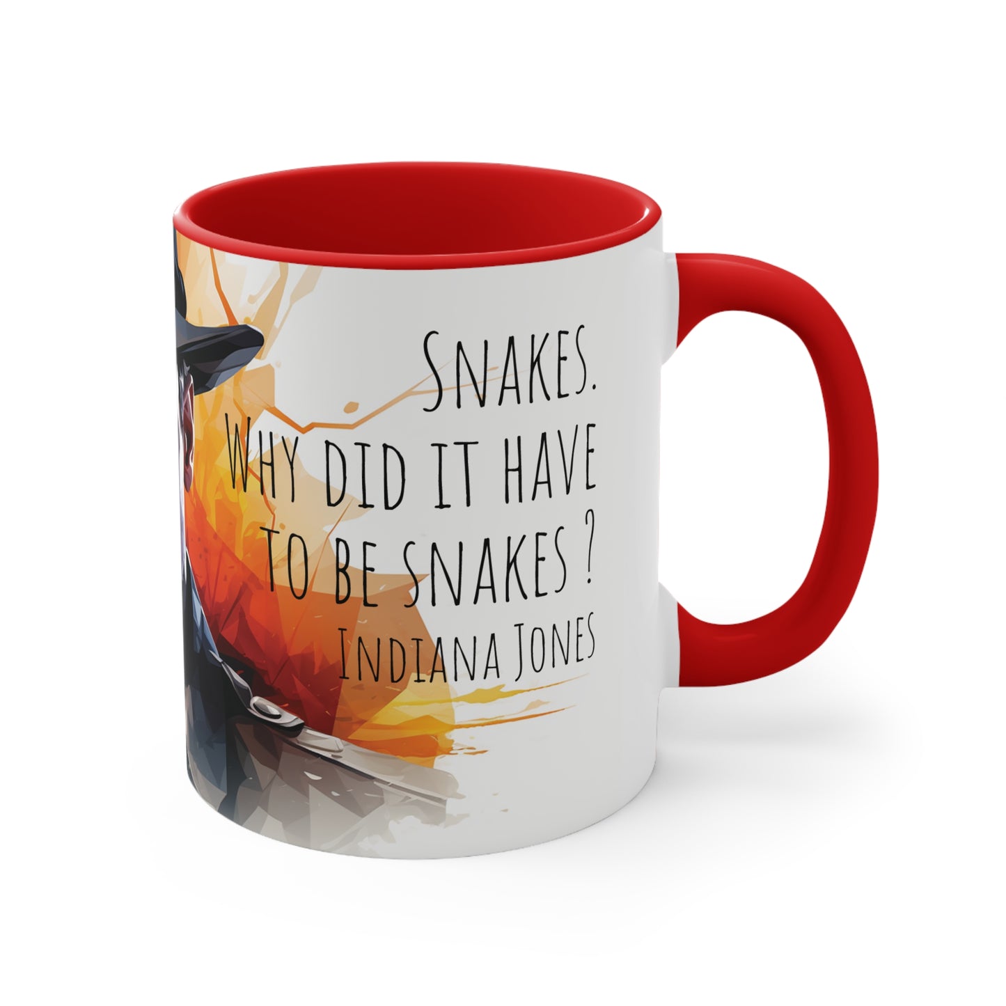 Indiana Jones Mug - Embrace the Adventure: Snakes. Why Did It Have to Be Snakes?