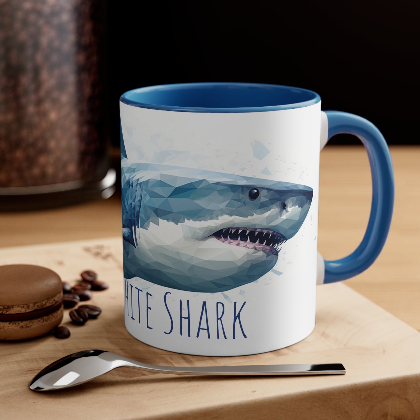 Mighty Great White Shark Coffee or Tea Mug: Dive into a Sea of Refreshment