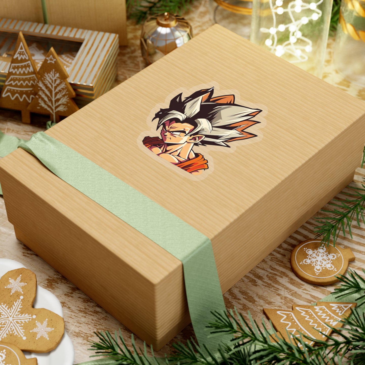 San Goku Sticker - Add Some Powerful and Intense Style to Your Tech- Dragon Ball