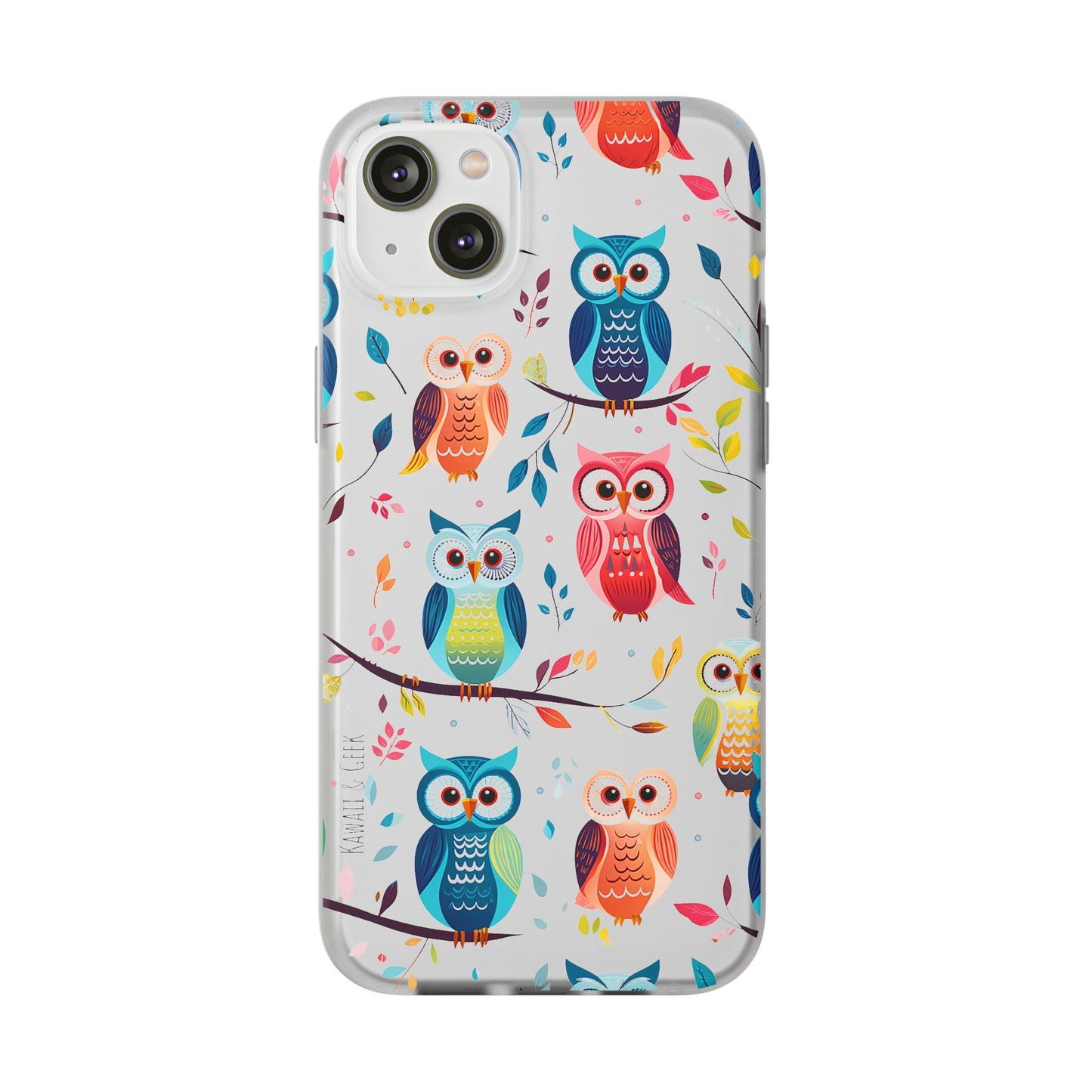 Whimsical Owl Flexi and Transparent Phone Case