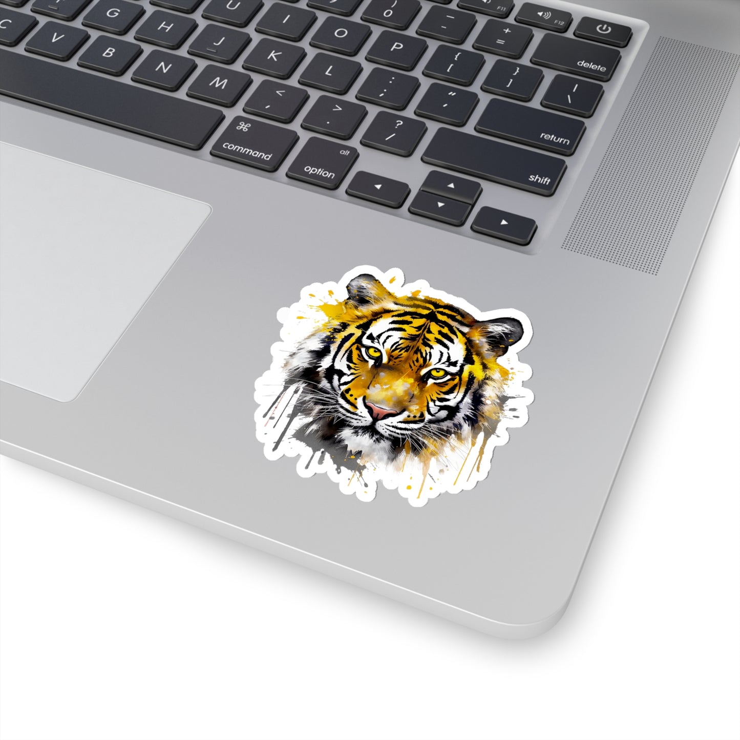 Tiger in Watercolor Style Sticker - Add a Touch of Wild Elegance to Your Tech