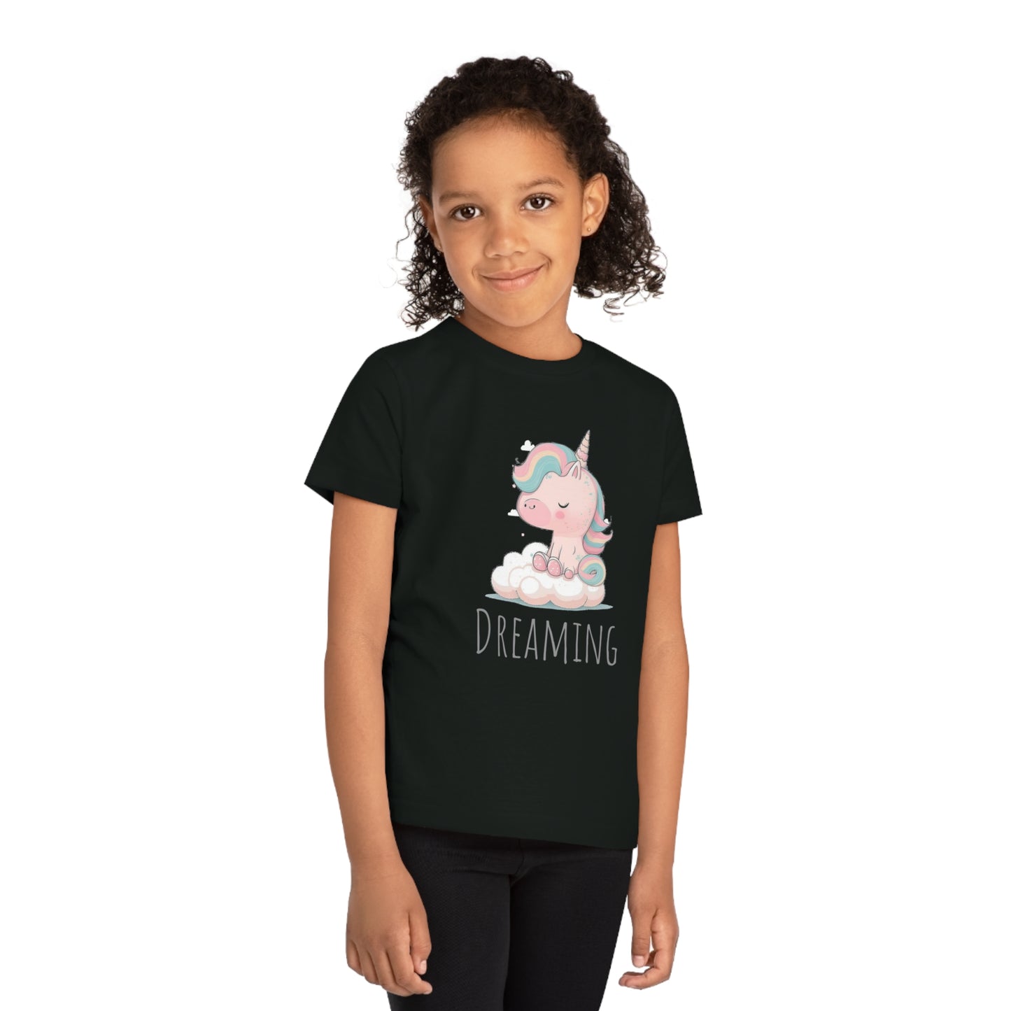 Dreaming Unicorn Kids Eco-Friendly T-Shirt - Spark Imagination with Magical Comfort