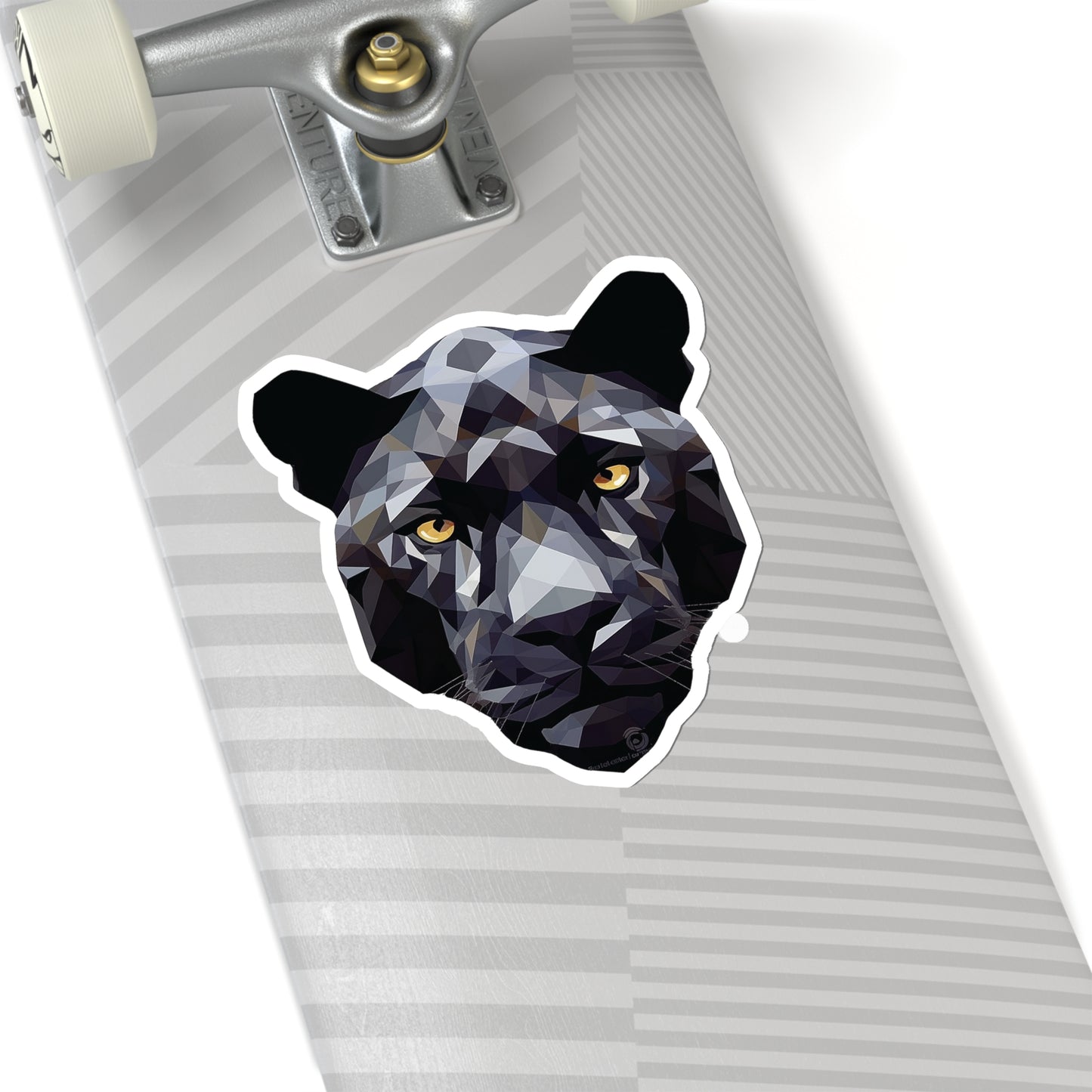 Black Panther Sticker - Grace and Mystery in Geometric Form