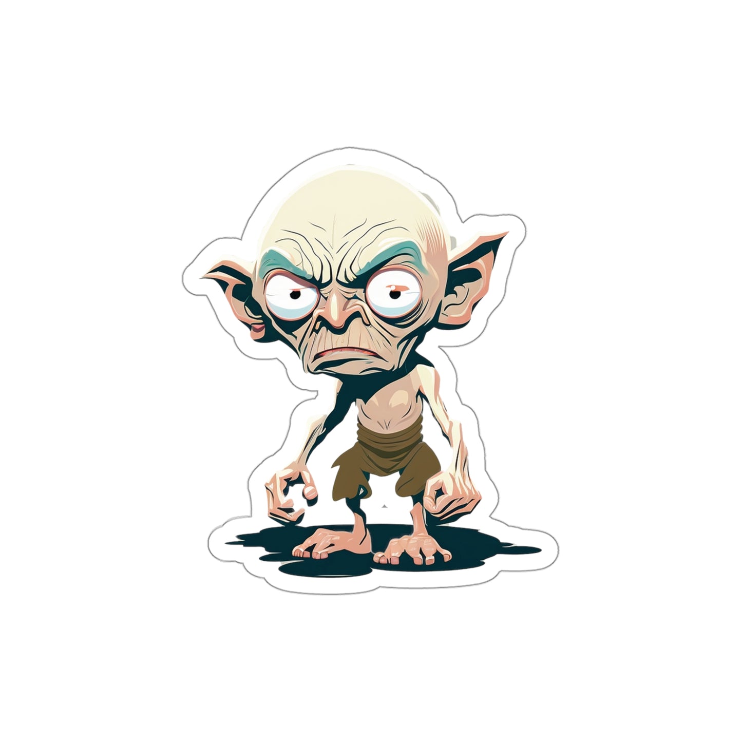 Gollum Sticker - Add Some Whimsical and Adorable Style to Your Tech - Lord of the Rings