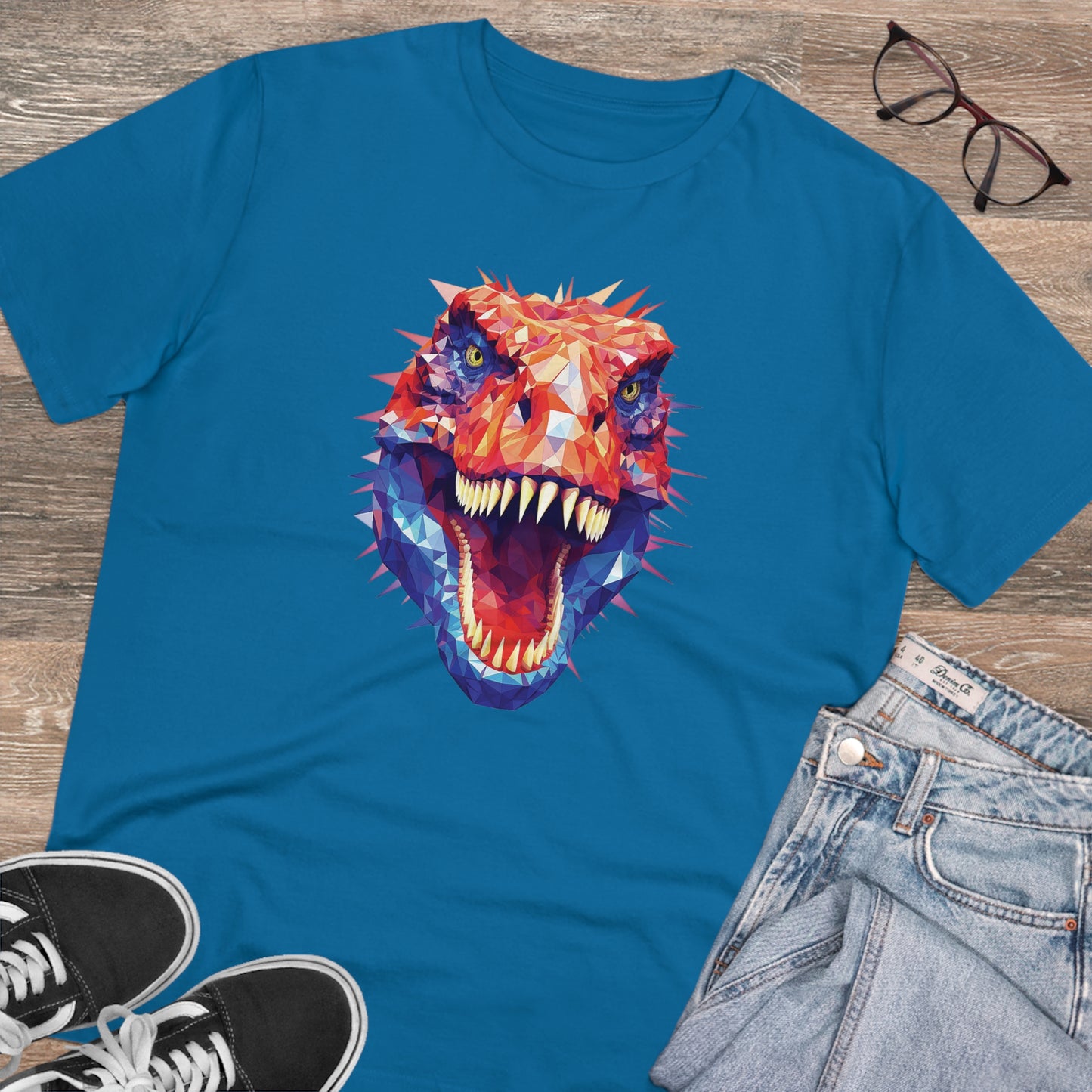 T-Rex Polygonal T-Shirt - Unleash Prehistoric Style