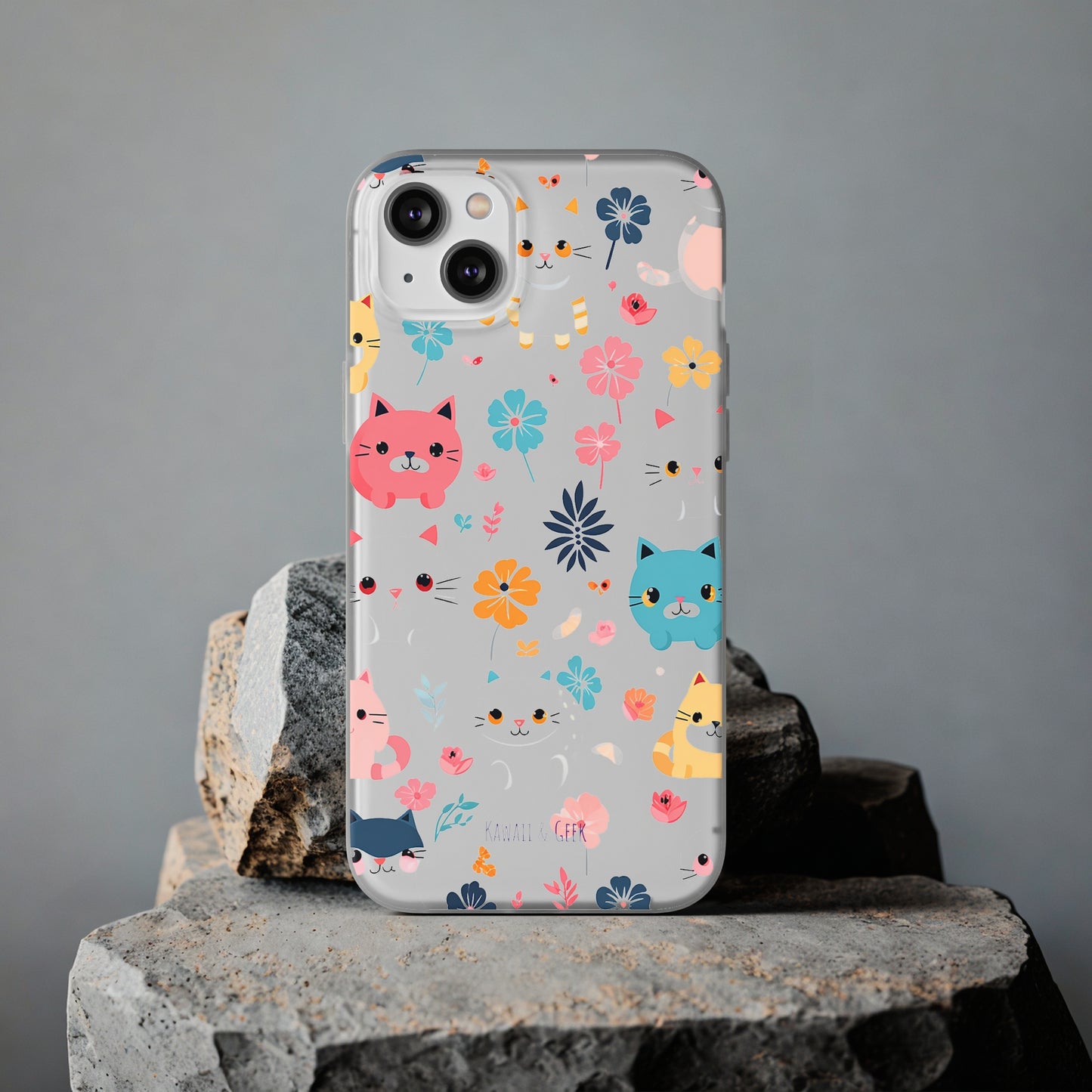 Playful Kittens: Flexi Transparent Phone Case