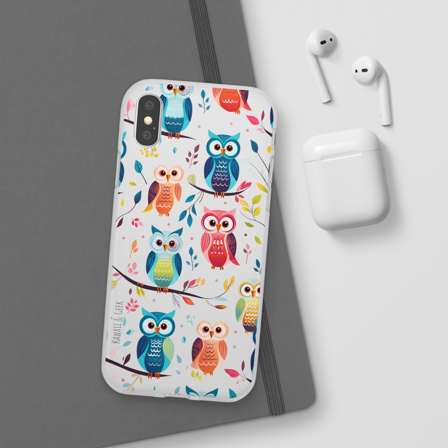 Whimsical Owl Flexi and Transparent Phone Case