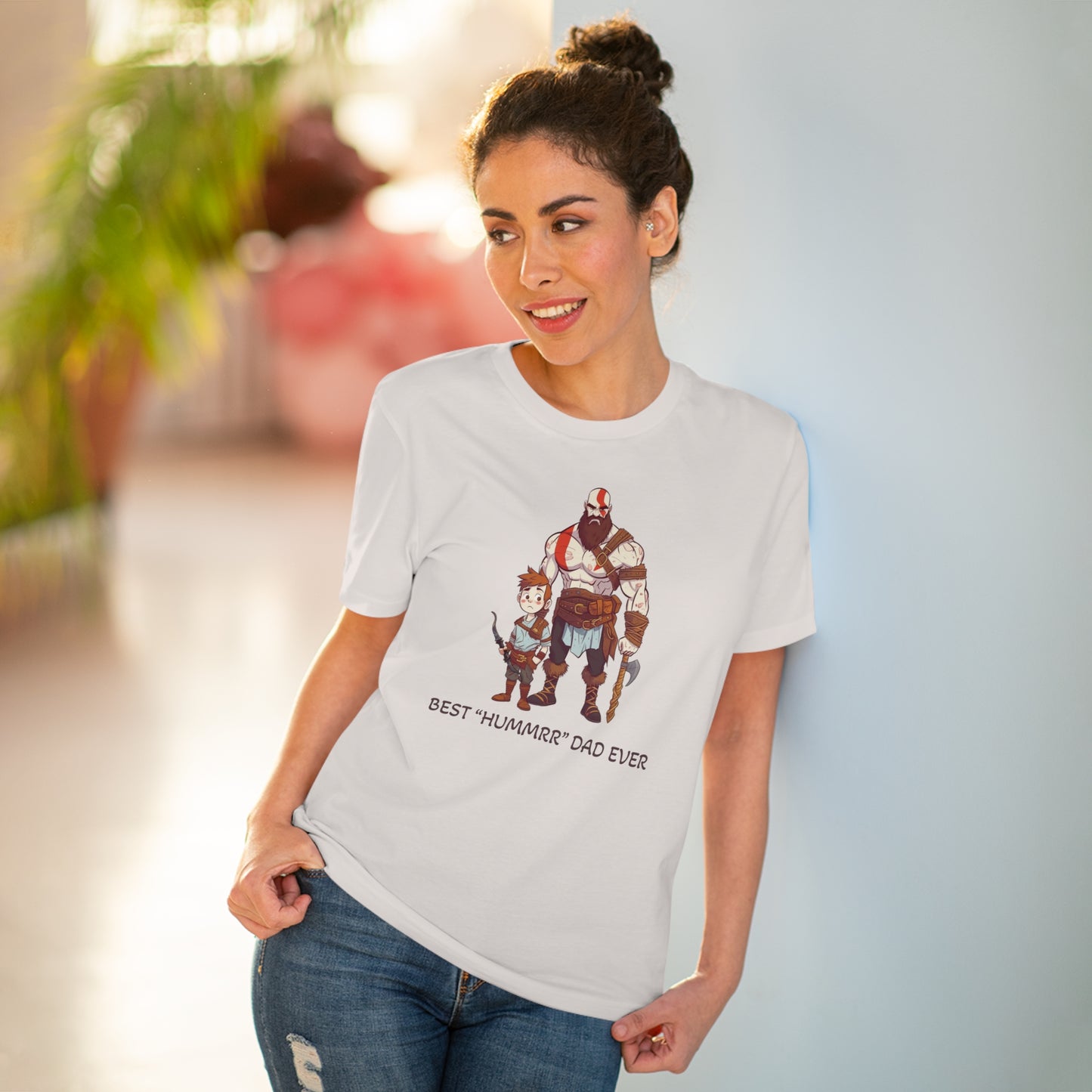 Kratos - God of War T-Shirt - BEST Hummrr Dad Ever - Celebrate Father's Day with Playful Style