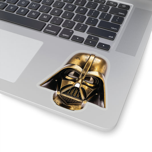 Gold Darth Vader Sticker - Unleash Imperial Grandeur - Star Wars