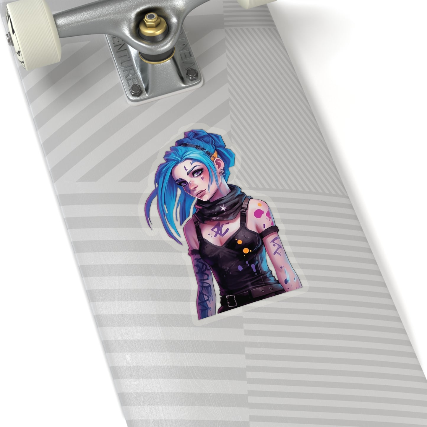 Jinx from Arcane Sticker - Add Some Colorful and Explosive Style to Your Tech - League of Legends