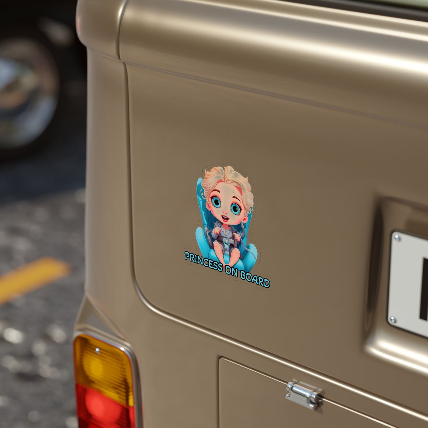 Baby on Board Car Sticker with Baby Elsa - Ride Along with Frozen Magic