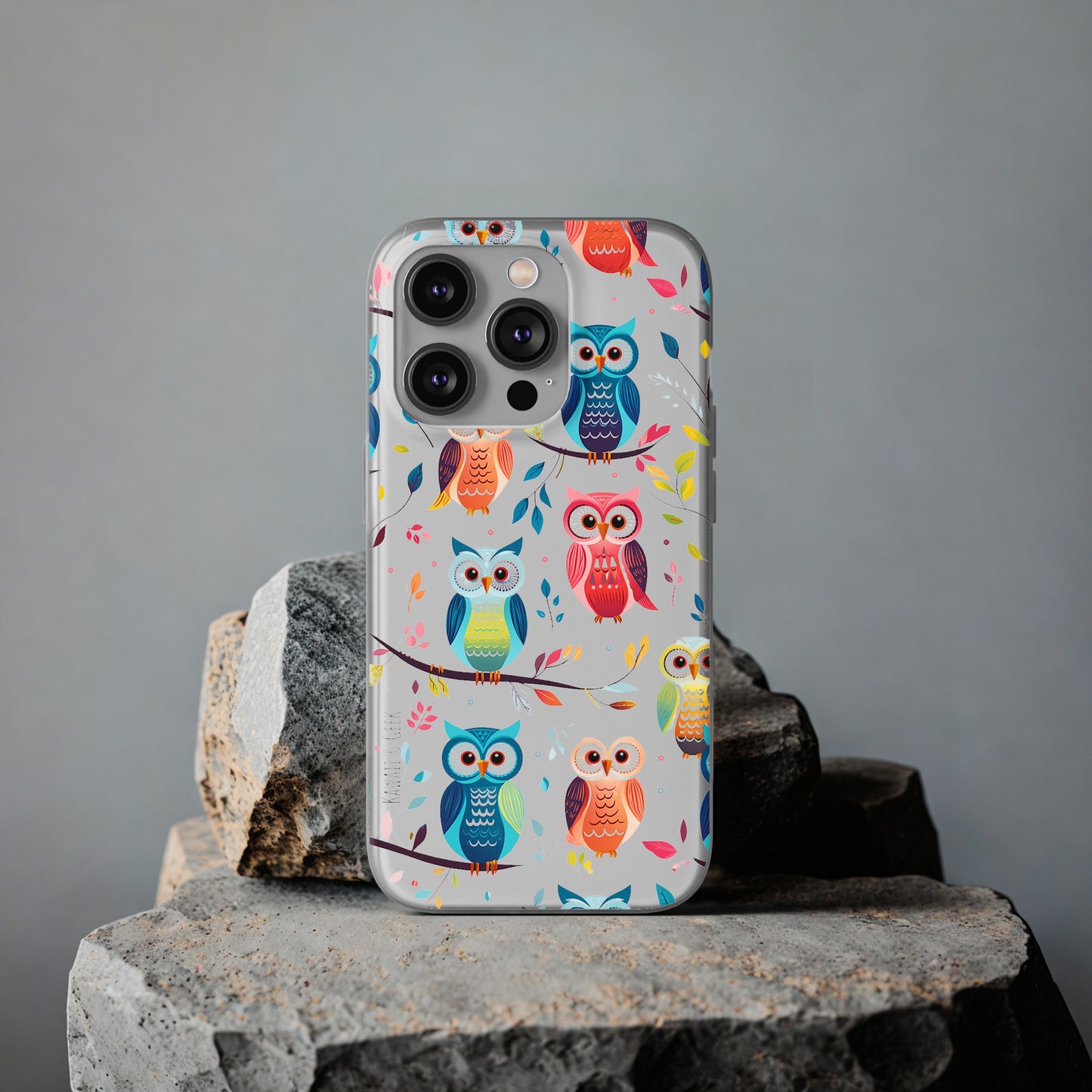 Whimsical Owl Flexi and Transparent Phone Case