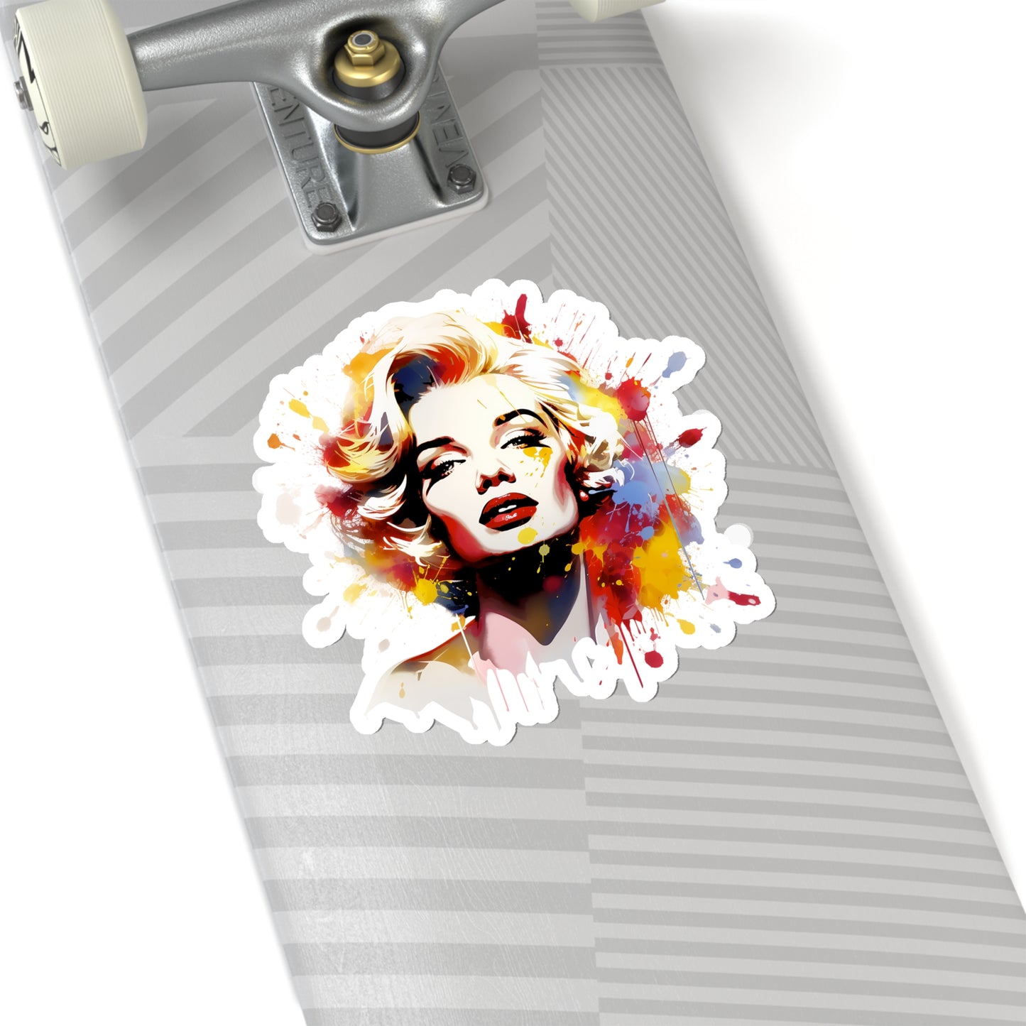 Marilyn Monroe Sticker in Watercolor Style