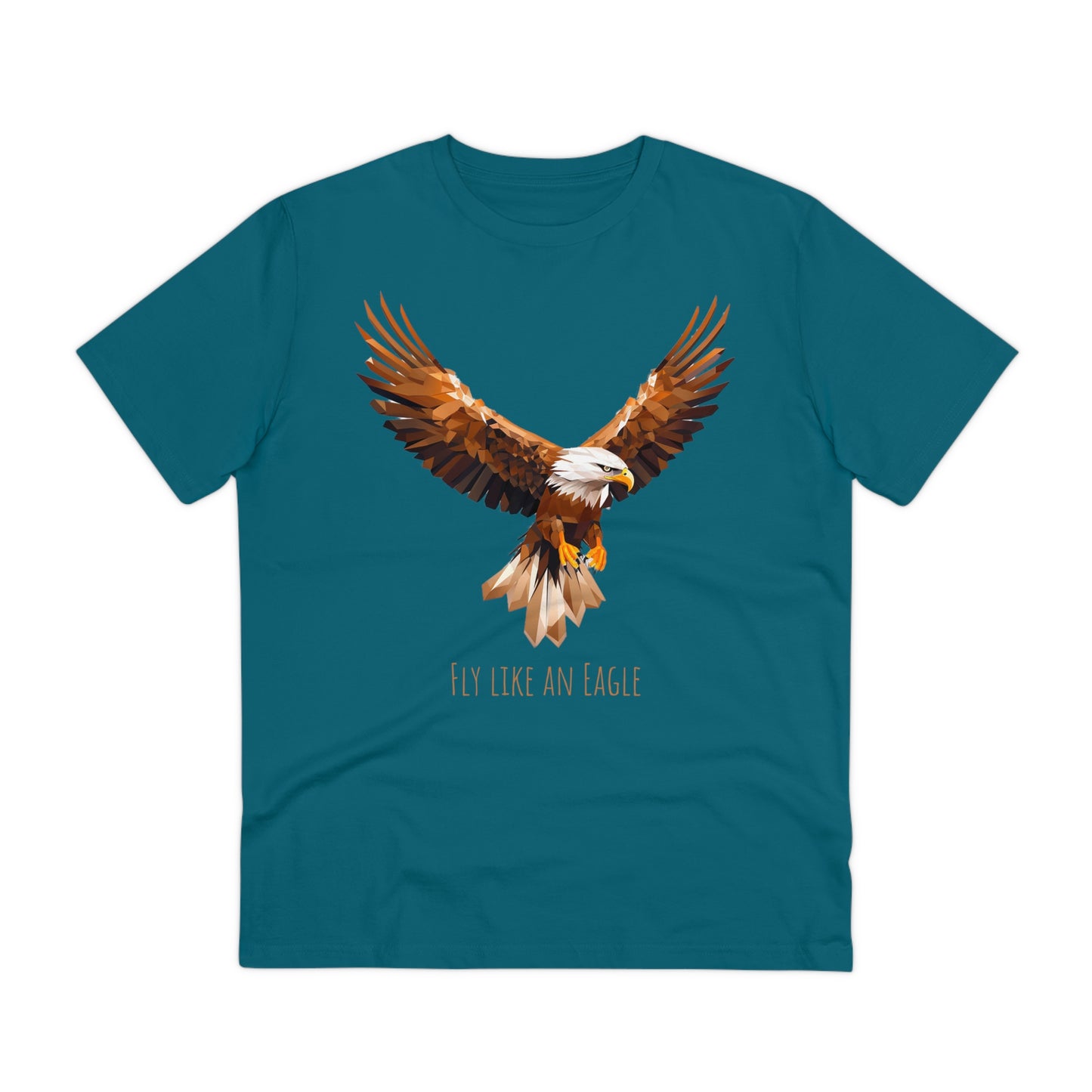 Eco-Friendly Geometric Eagle T-Shirt: "Fly Like An Eagle"