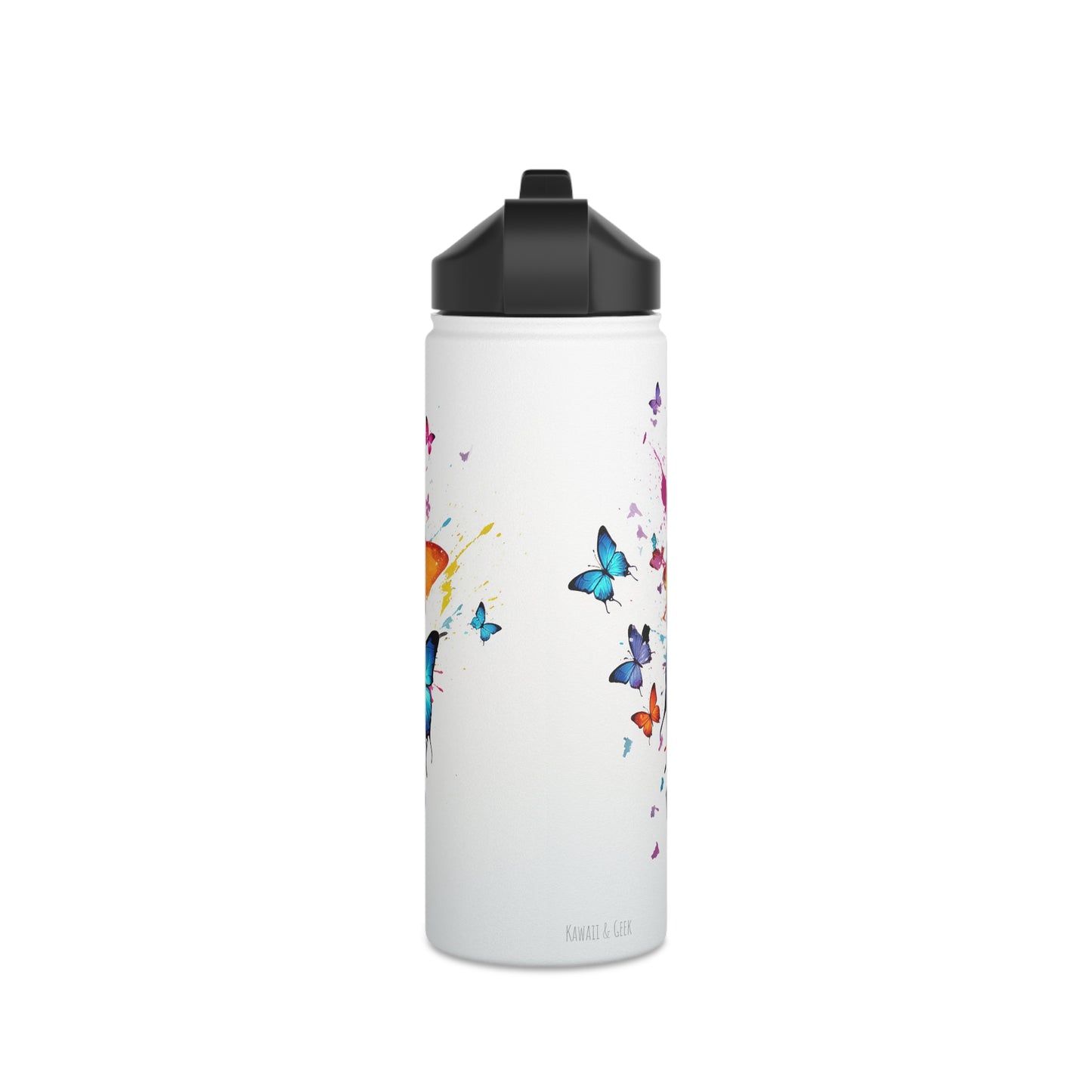 Watercolor Butterflies: Stainless Steel Bottle