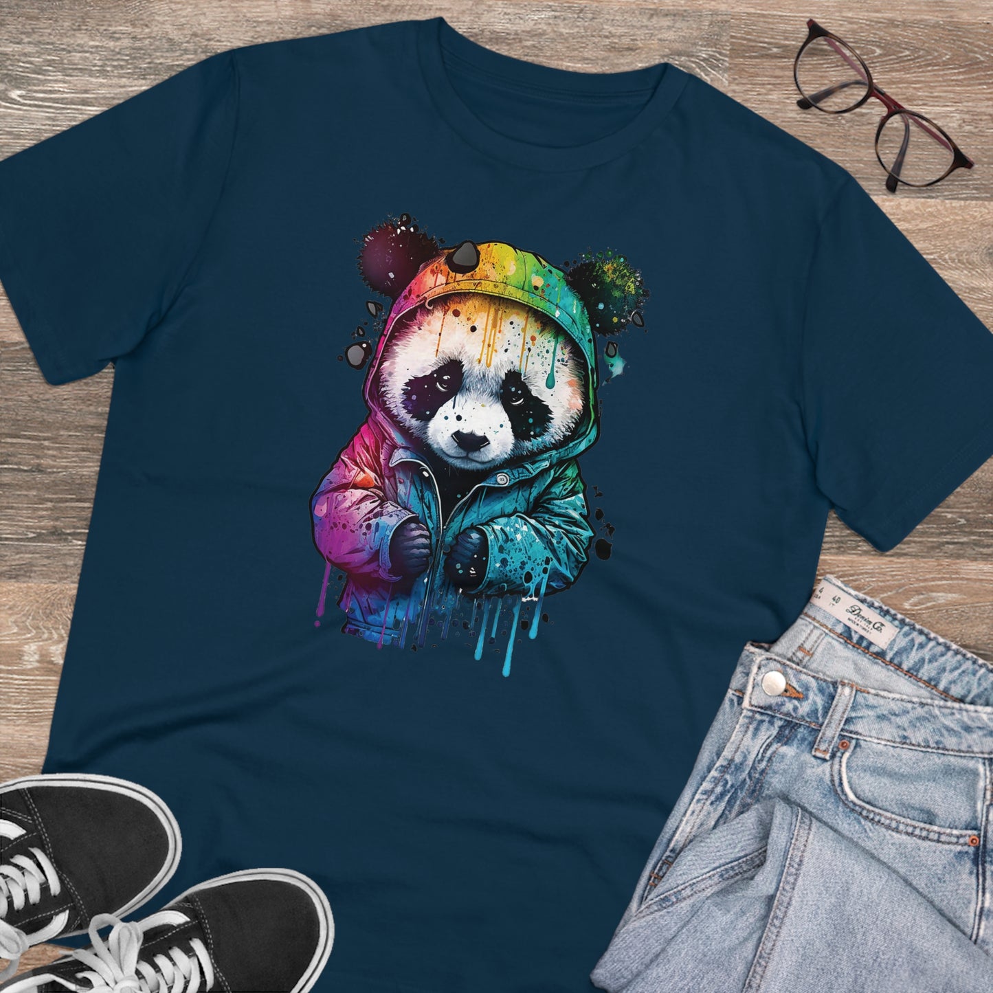 Panda Organic Unisex T-Shirt - Add Some Fun and Eco-Friendly Style to Your Wardrobe