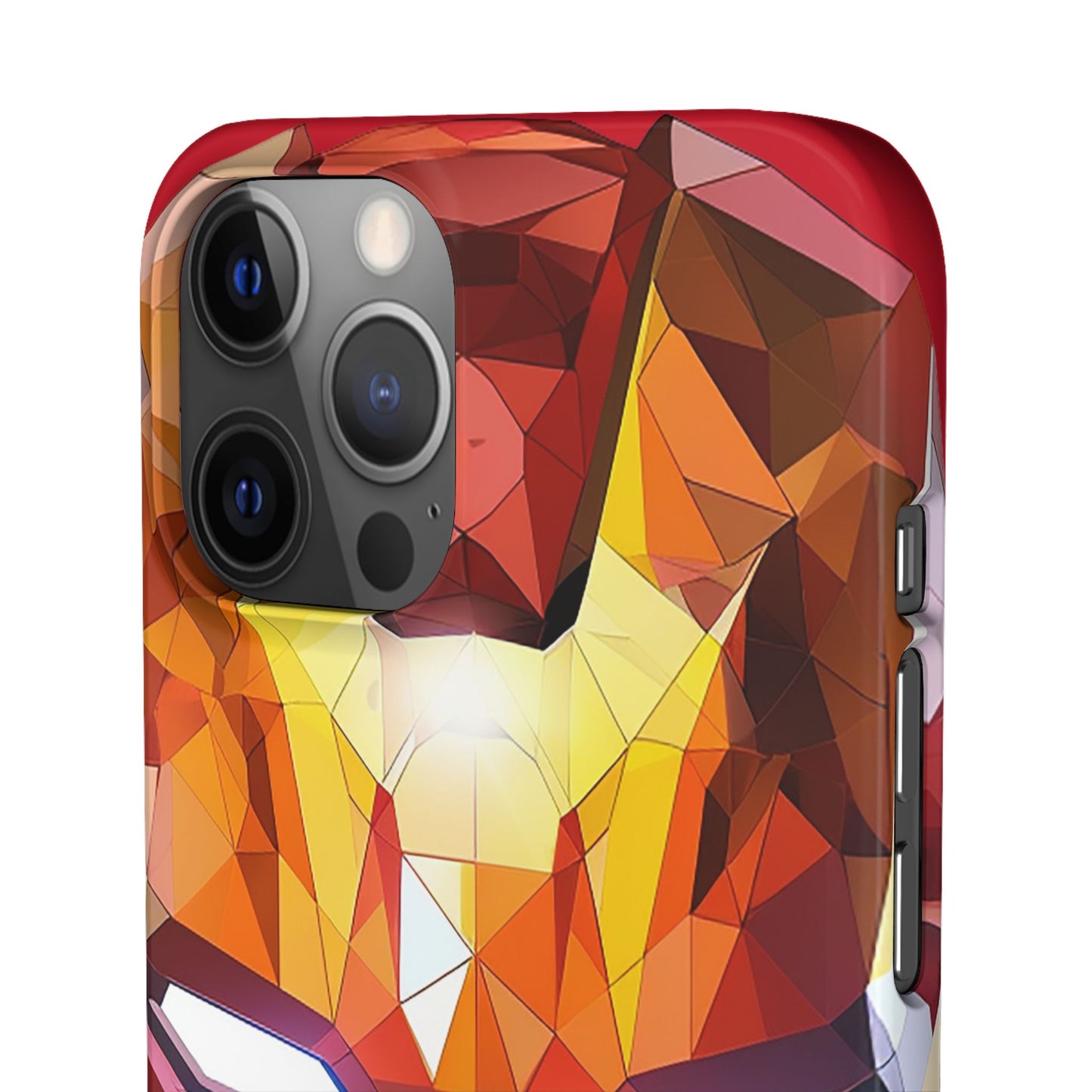 Phone Case - Iron Man helmet polygonal style