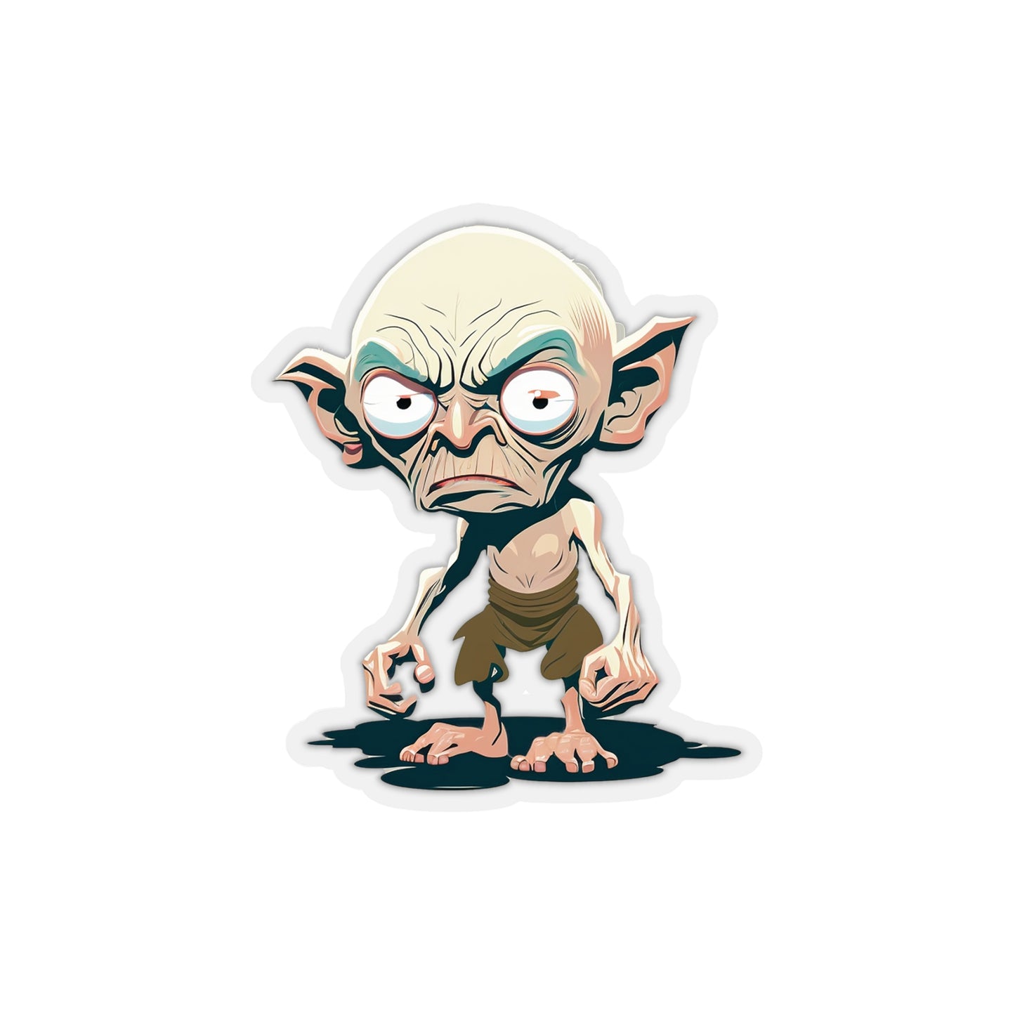 Gollum Sticker - Add Some Whimsical and Adorable Style to Your Tech - Lord of the Rings