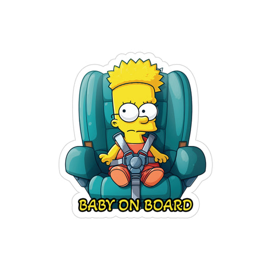 Baby on Board Car Sticker - Simpson - Adventure Awaits