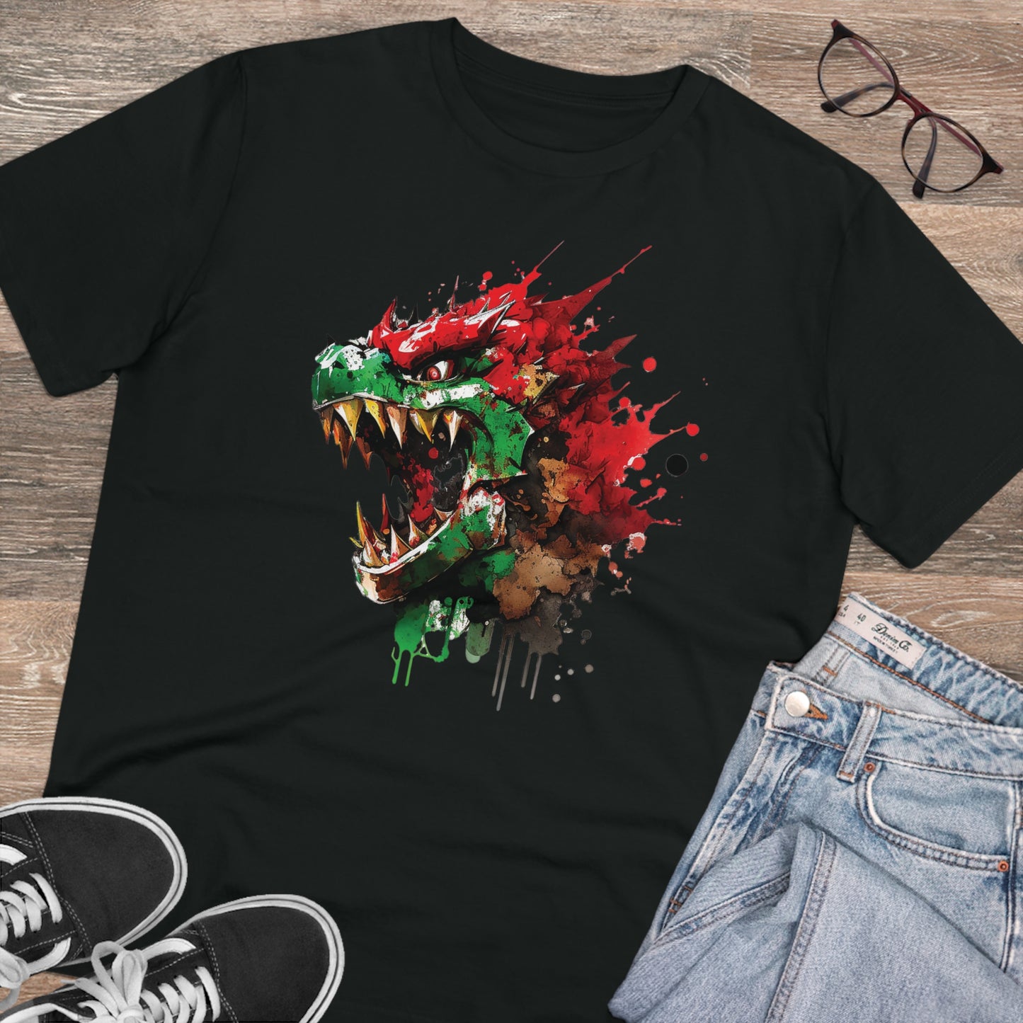 B-owser Unisex T-Shirt - Add Some Artistic and Sustainable Style to Your Wardrobe - Mario