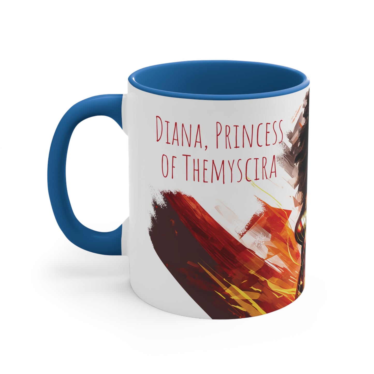 Wonder Woman Geometric Bicolor Mug - Diana, Princess of Themyscira