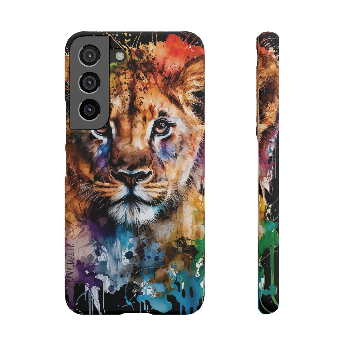 Phone Case Watercolor Lion Cub