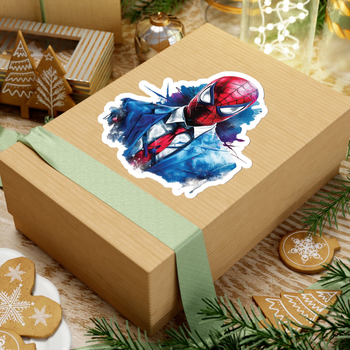 Spider Man in Work Suit Sticker - Add Some Unique and Heroic Style to Your Tech - Marvel Avengers