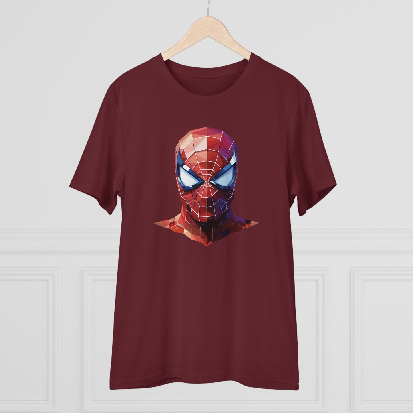 Spider-Man Polygonal Geometric T-Shirt - Swing into Stylish Adventure