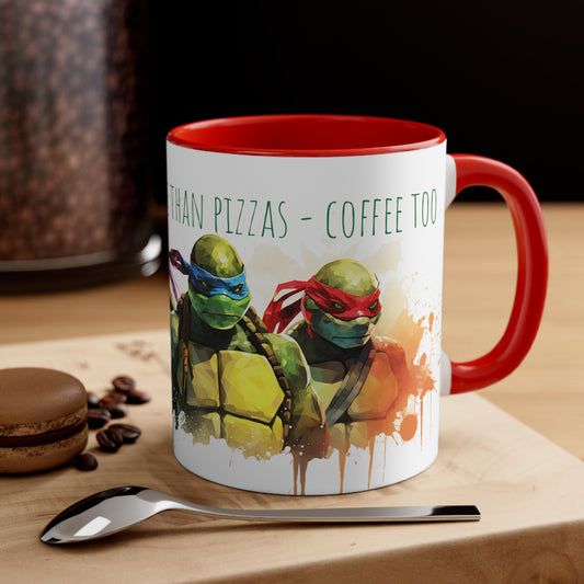 Cowabunga! Teenage Mutant Ninja Turtles Mug - Fuel up with Pizzas and Coffee